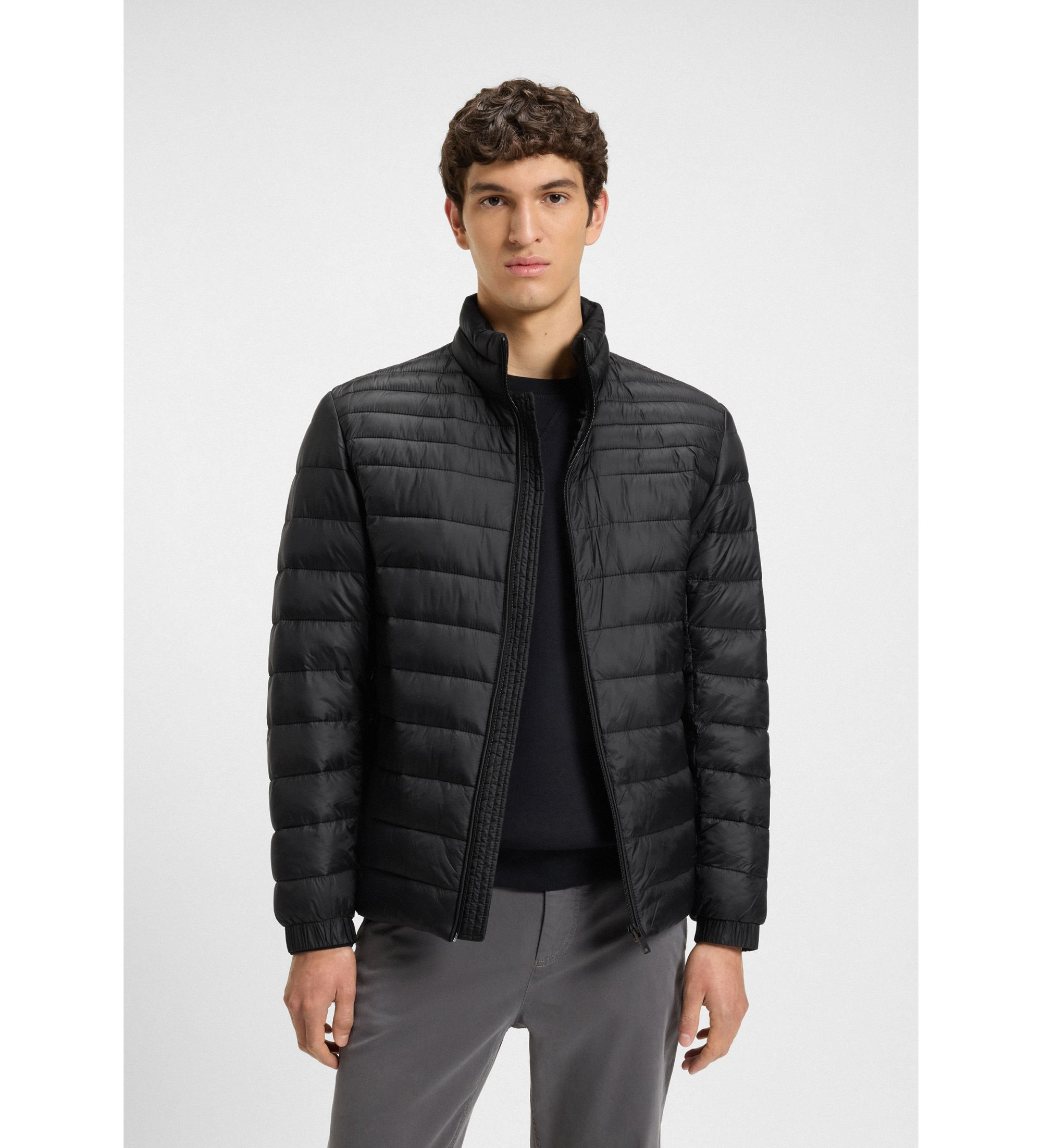 BOSS für Herren. 50530822 Jacke Oden2 schwarz (50), Lässig, Polyamid