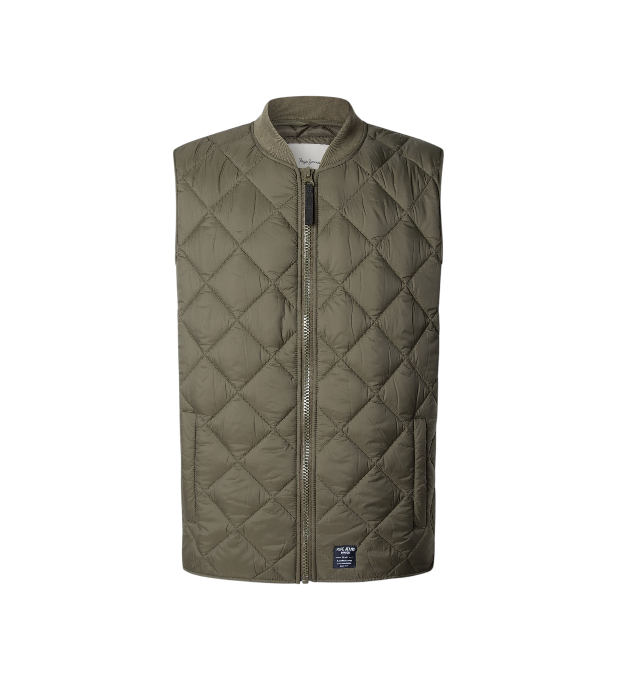 Pepe Jeans für Herren. PM4027184 Weste Jenry grün (M), Lässig, Polyamid