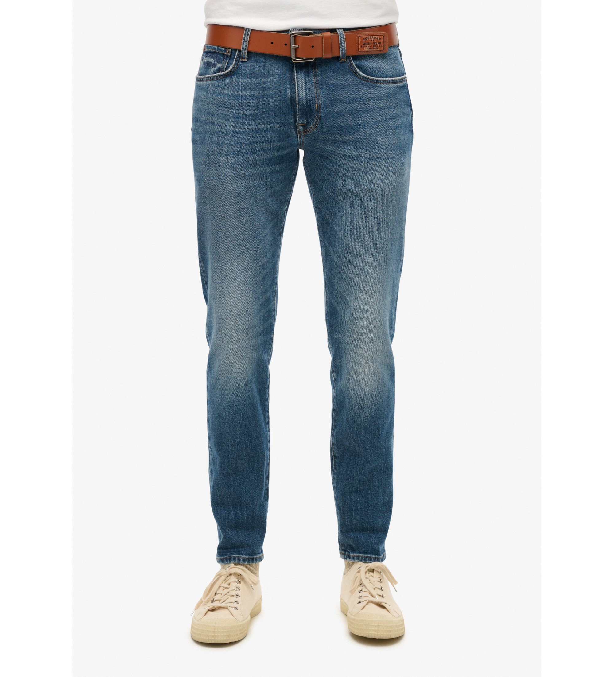 Superdry für Herren. M7010888A Vintage Slim Jeans blau (32/30), Lässig, Baumwolle, Denim