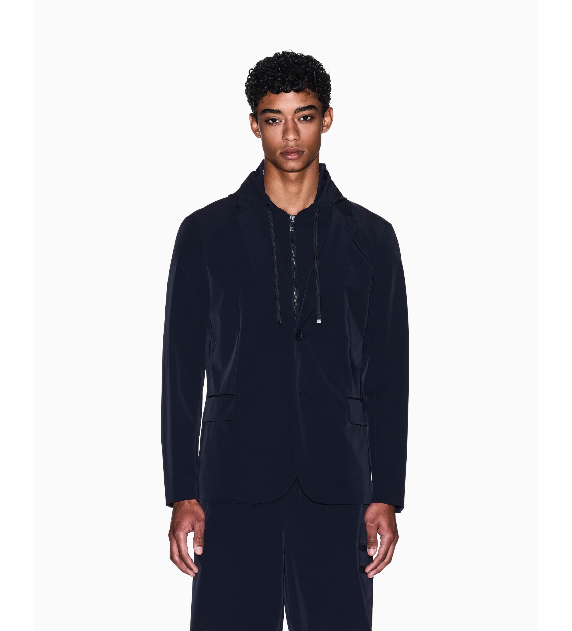 A|X Armani Exchange für Herren. XM001199AF16635UB101 Americana Press marine (38), Schwarz, Lässig, Polyamid