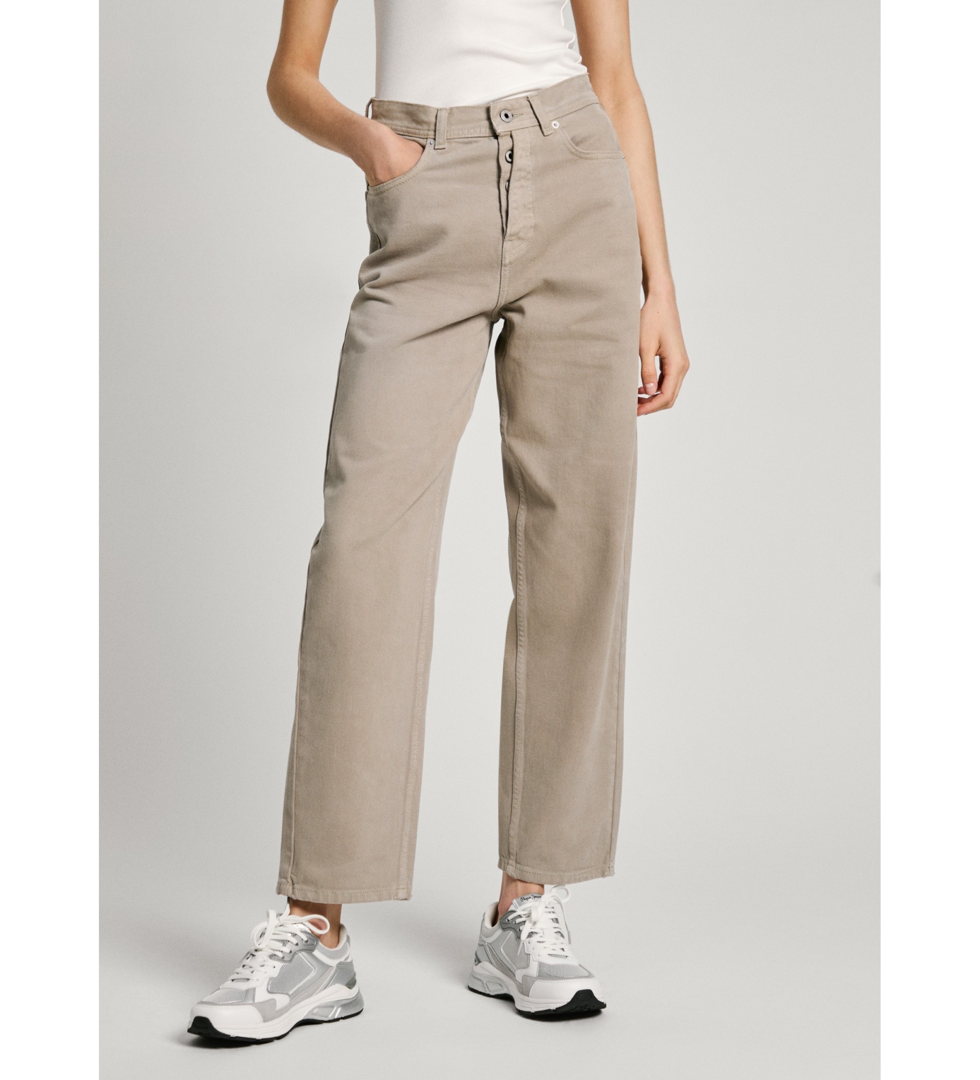 Pepe Jeans für Damen. PL204739YH3 Jeans Barrel Uhw grün (29/30), Lässig, Denim, Bio-Baumwolle, Nachhaltig
