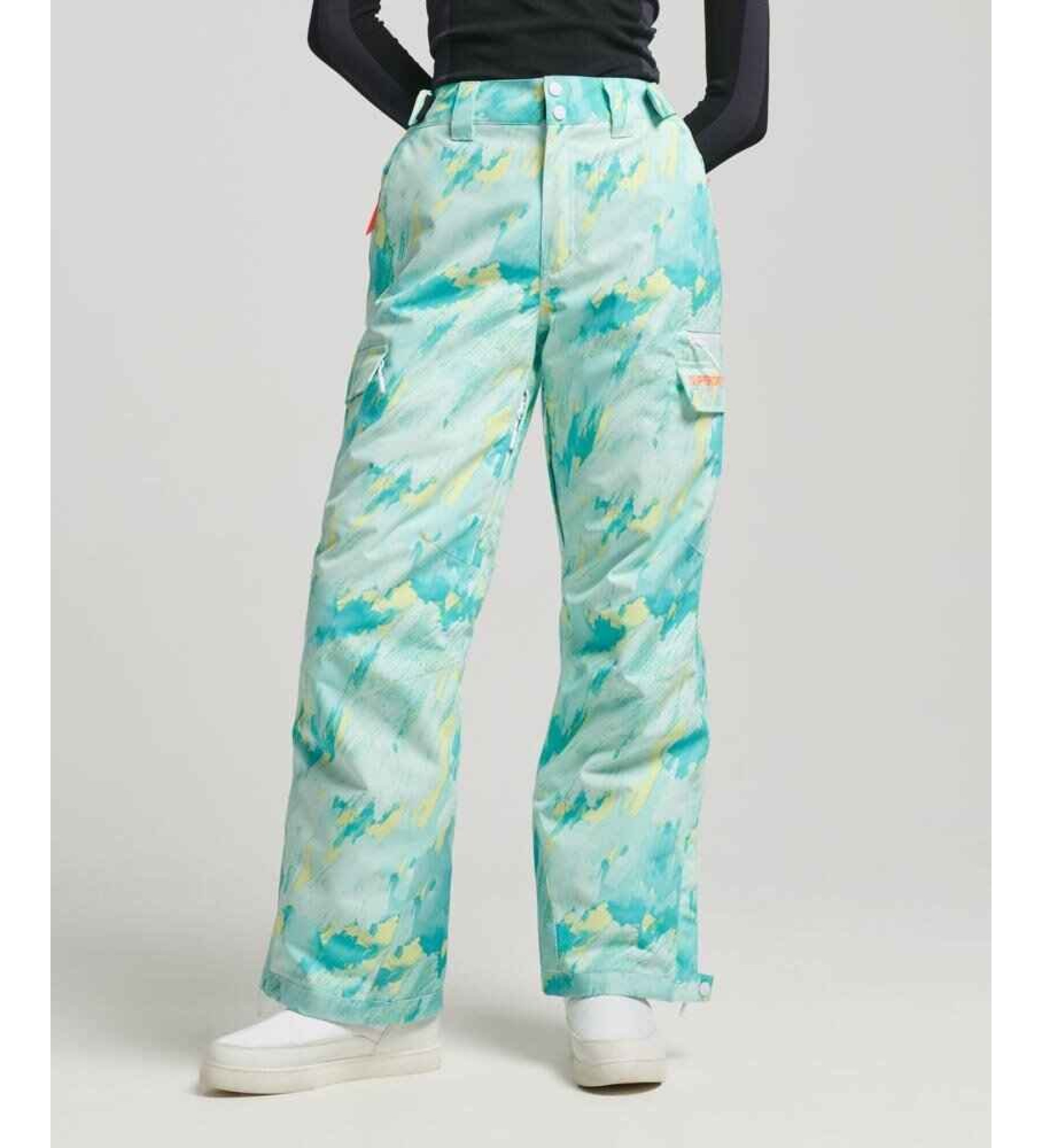 Superdry für Damen. WS110156A Skihose Ultimate Rescue blau (S), Lässig, Sportlich, Schnee, Recyceltes Polyester, Nachhaltig