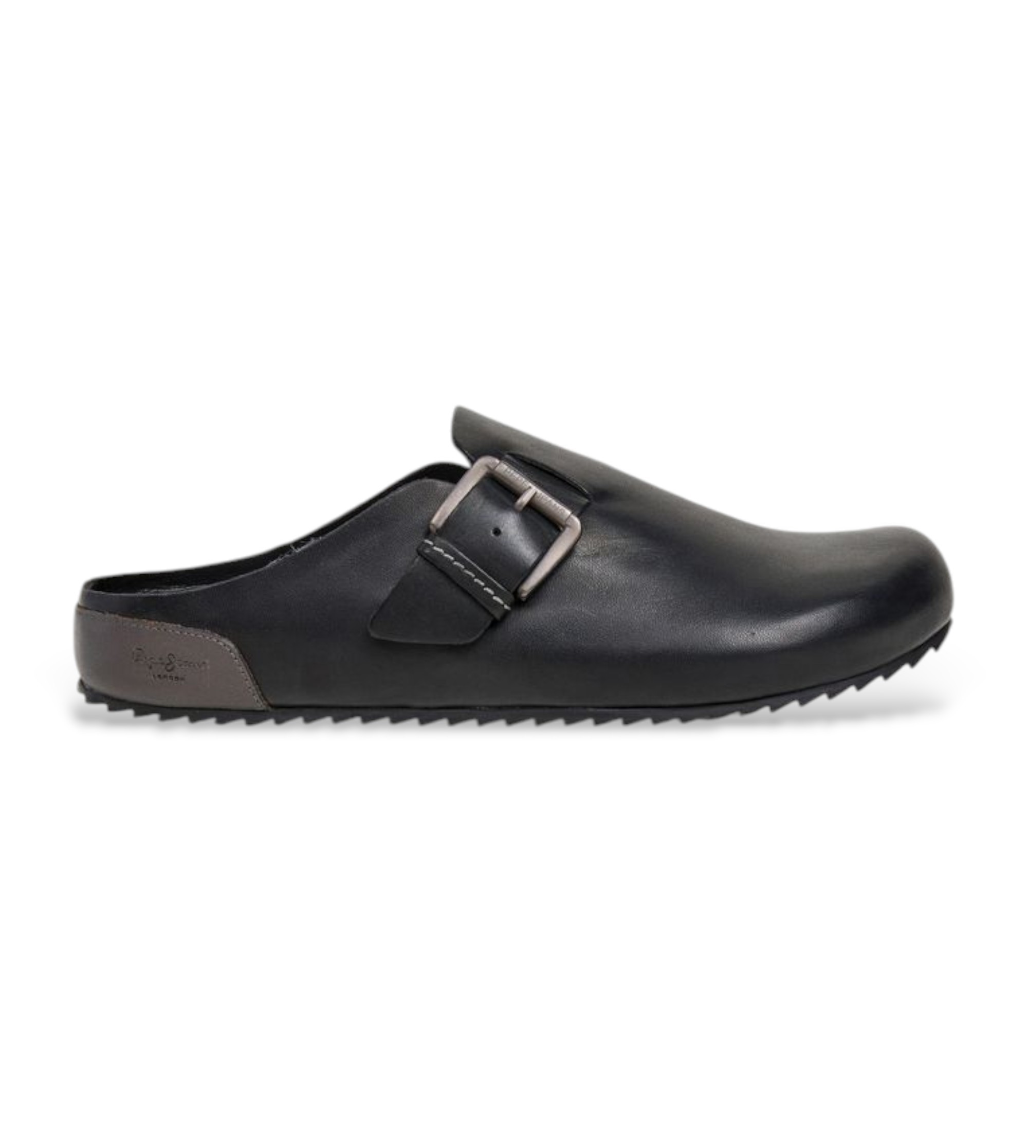 Pepe Jeans für Herren. PMS900001 Corby Lederclogs schwarz (44), Wohnung, Keine, Lässig