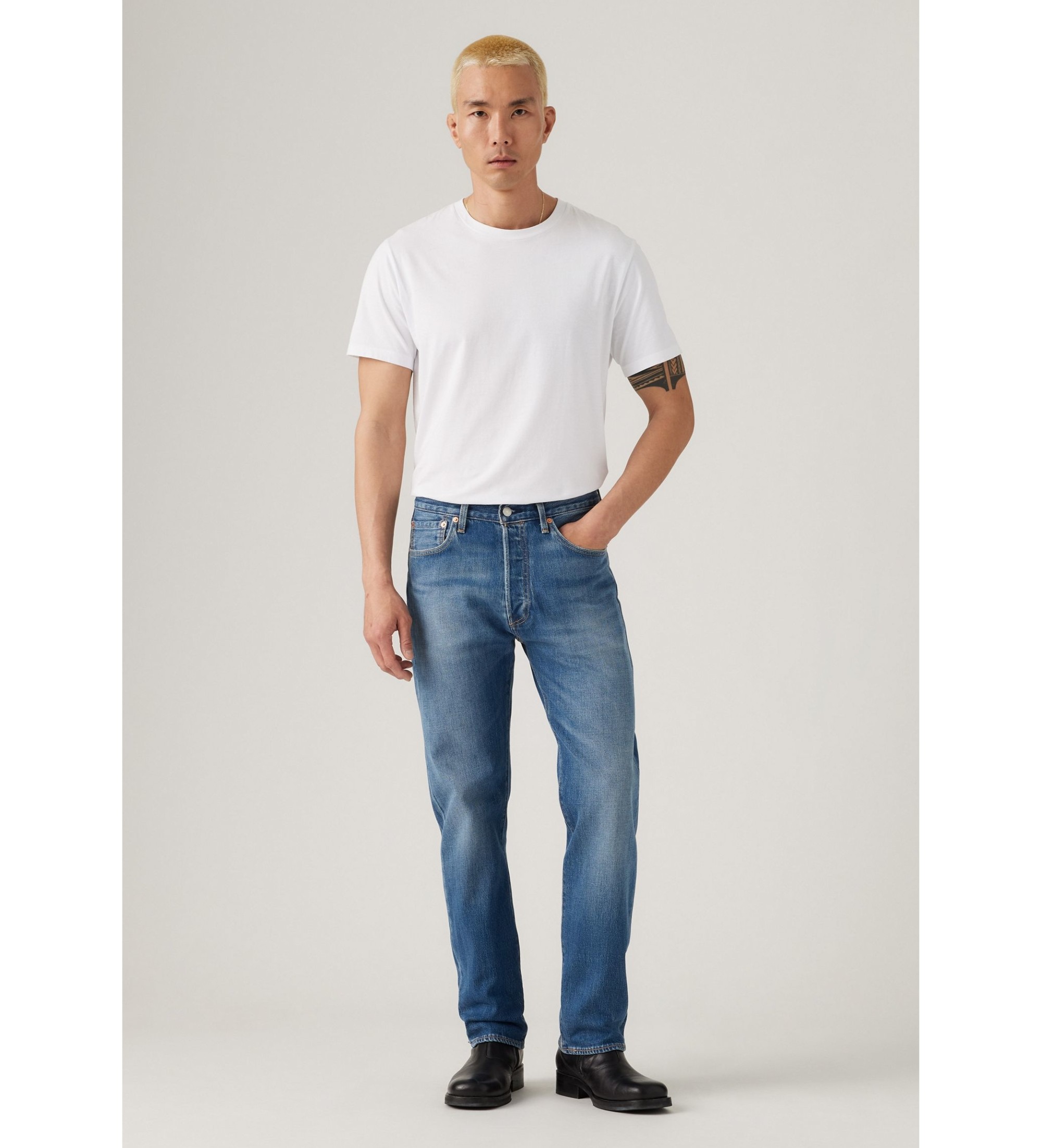 Levi's für Herren. 00501-3719 Jeans 501 Original blau (33/34), Lässig, Baumwolle, Denim