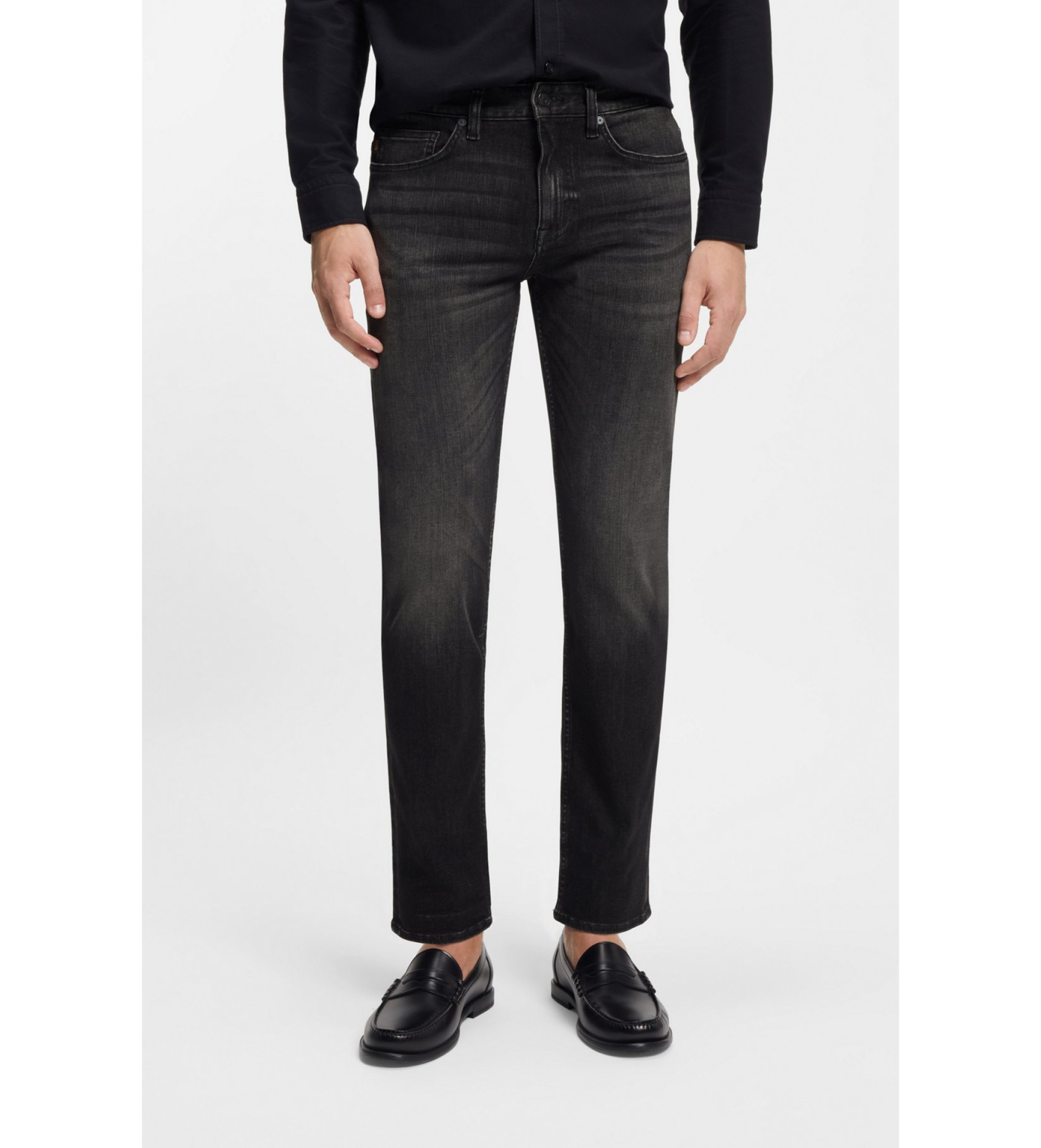 BOSS für Herren. 50553405 Hose Delaware BO schwarz (30/30), Lässig, Baumwolle