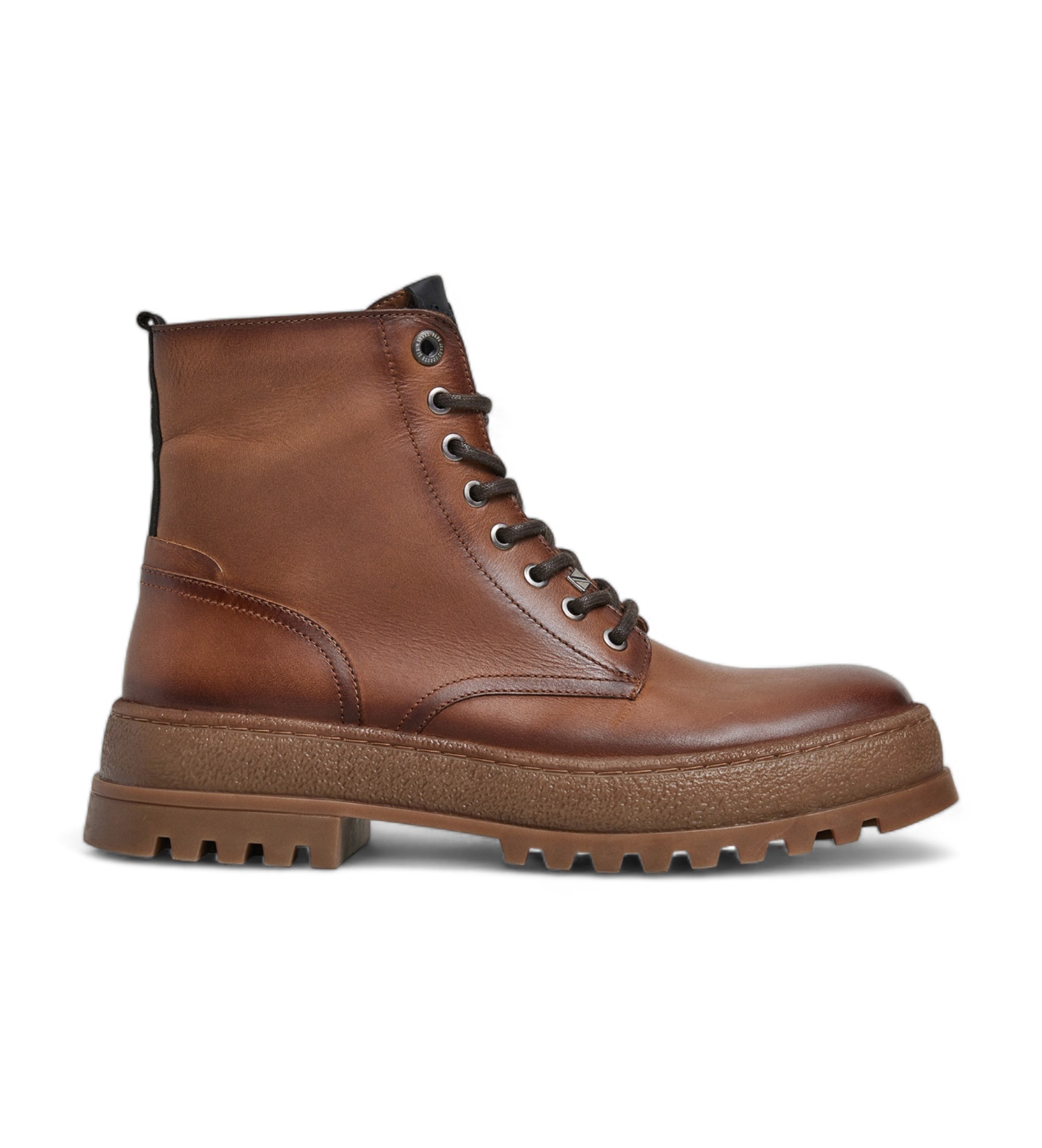 Pepe Jeans für Herren. PMS50258 Lincoln Top Lederstiefeletten braun (40), Wohnung, Schnürsenkel, Reißverschluss, Lässig