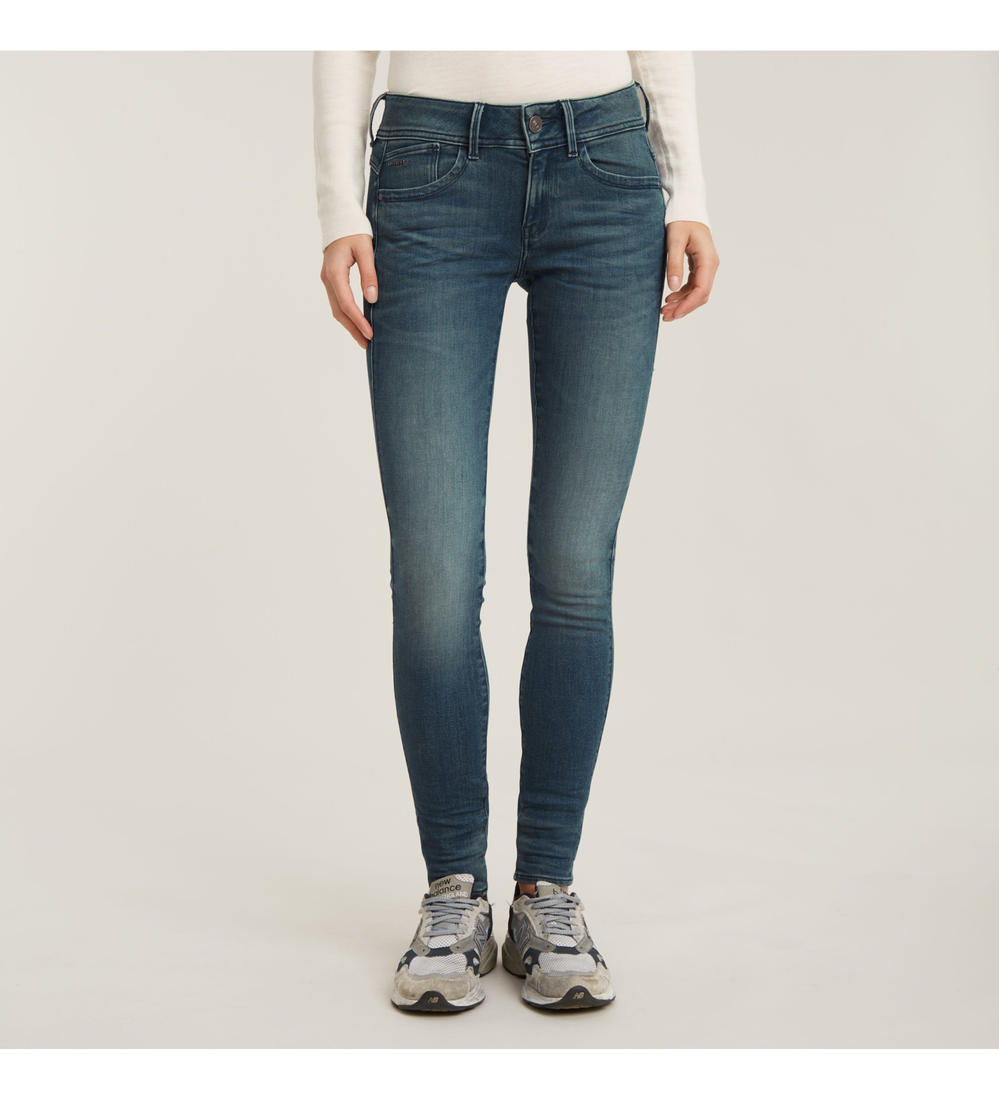 G-Star für Damen. 60885-6550-071 Jeans Lynn Skinny blau (32/36), Lässig, Baumwolle, Denim
