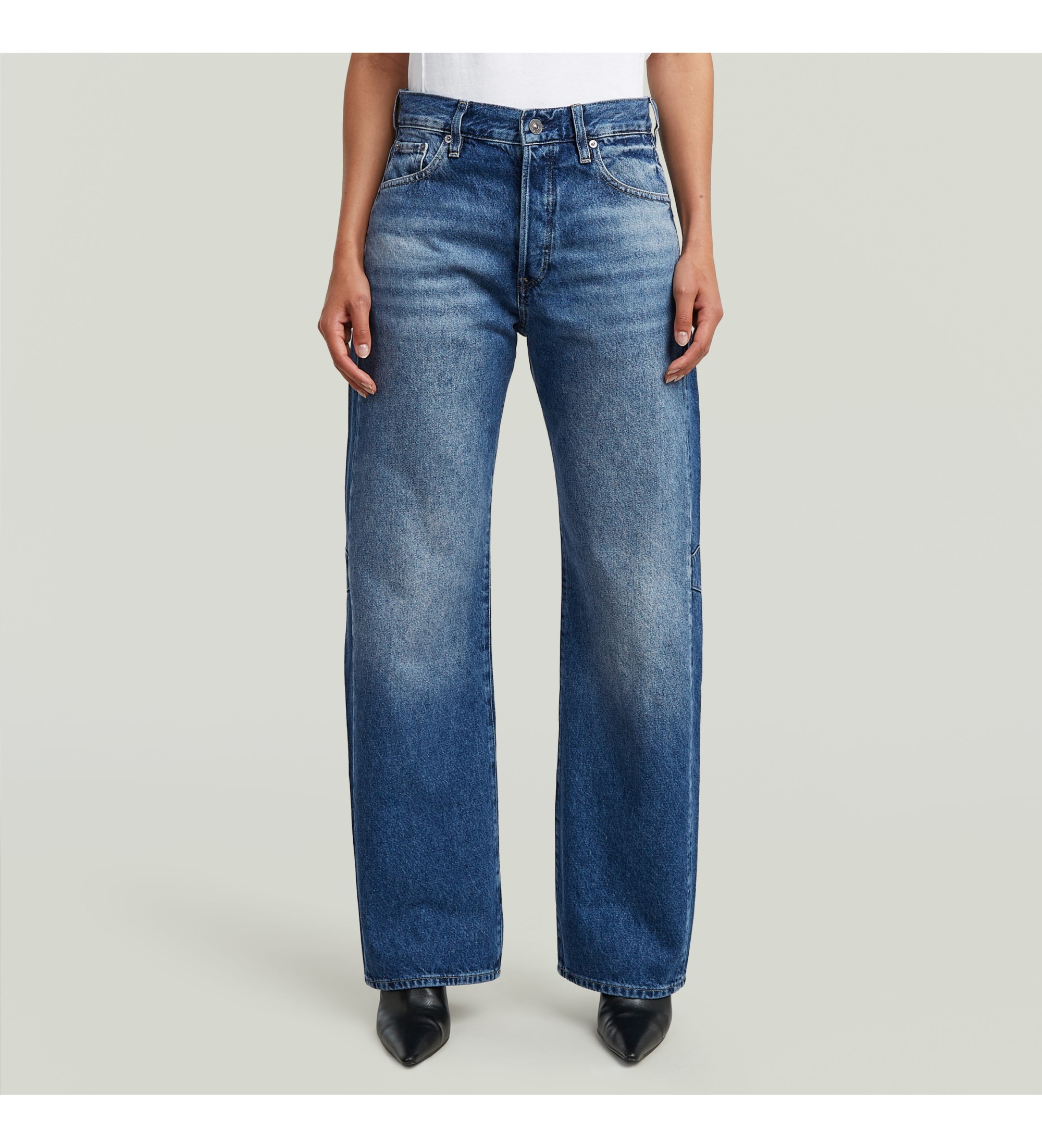 G-Star für Damen. D25372-E267-H544 Jeans Bowey 3D Boyfriend blau (27/30), Lässig, Denim, Nachhaltig, Recycelte Baumwolle