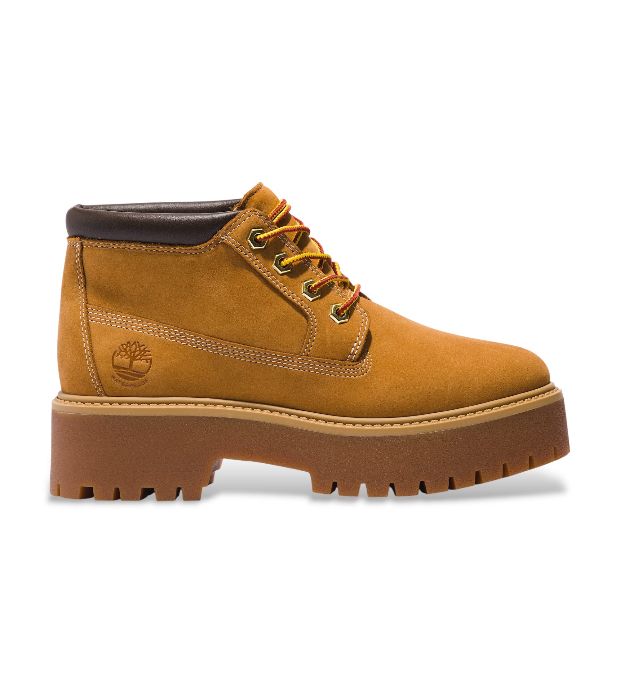Timberland für Damen. TB1A5RF92311 Stone Street Lederstiefel braun (39 W), 3 bis 5 cm, Lässig