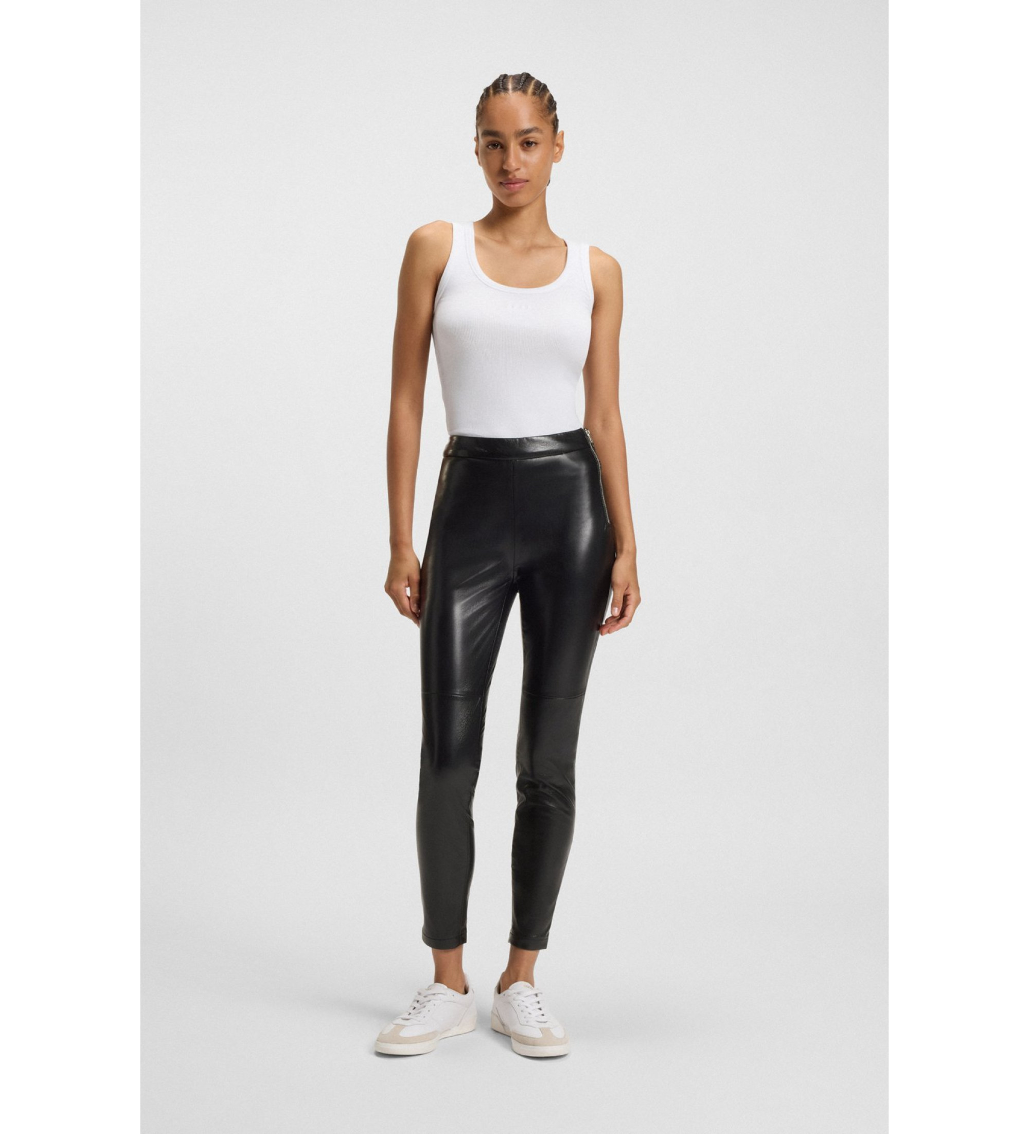 BOSS für Damen. 50551469 Taskin Hose schwarz (34), Lässig, Synthetisch