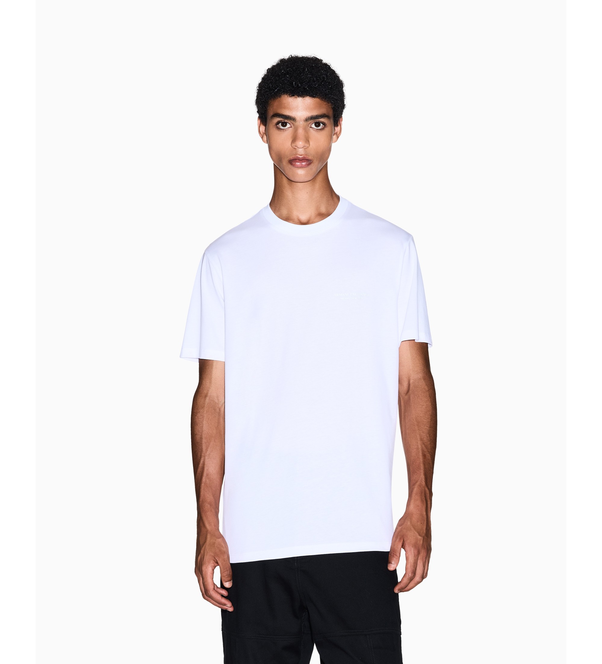 A|X Armani Exchange für Herren. XM001281AF10361U0002 Tages-T-Shirt weiß (XXL), Lässig, Baumwolle, Kurzarm