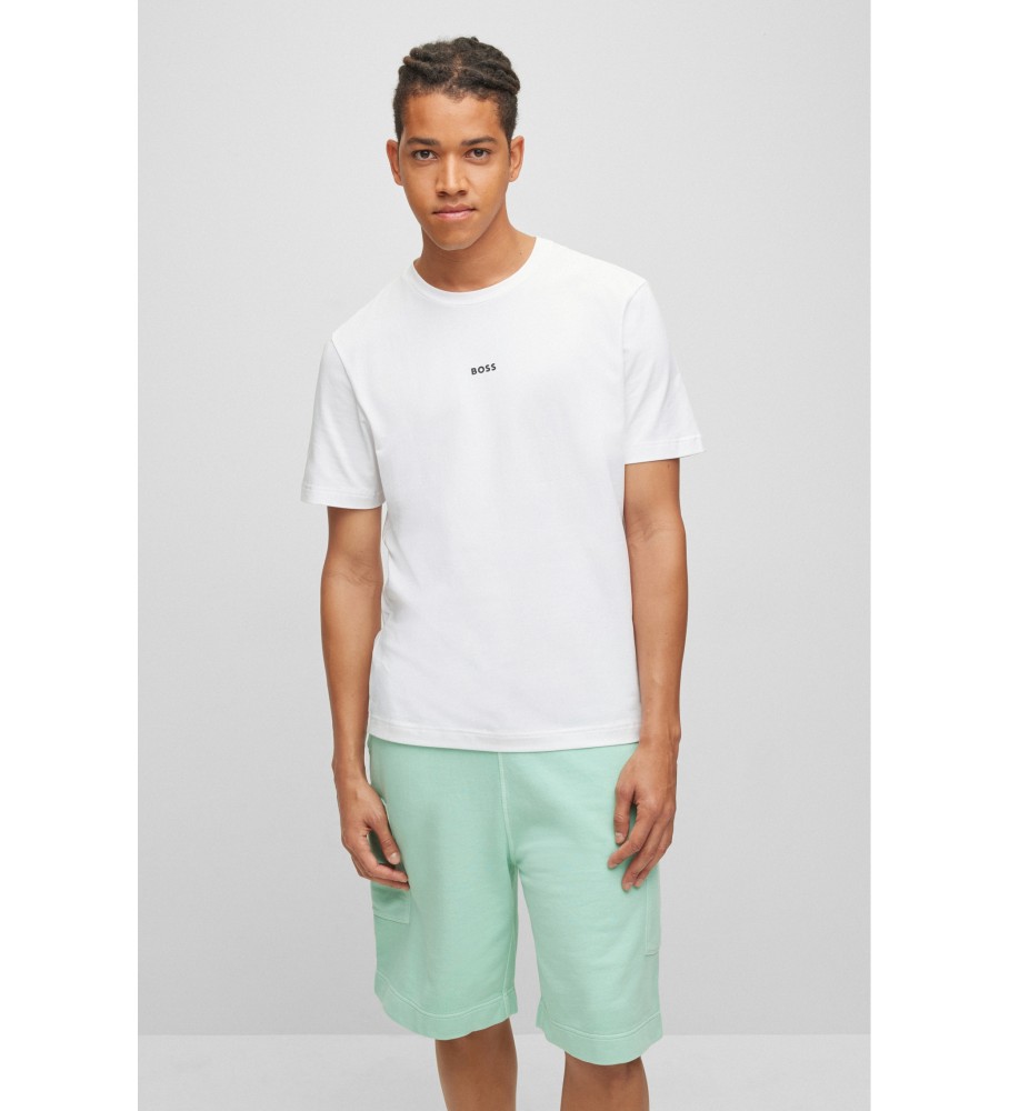 BOSS für Herren. 50473278 T-shirt Chup weiß (M), Lässig, Baumwolle, Kurzarm