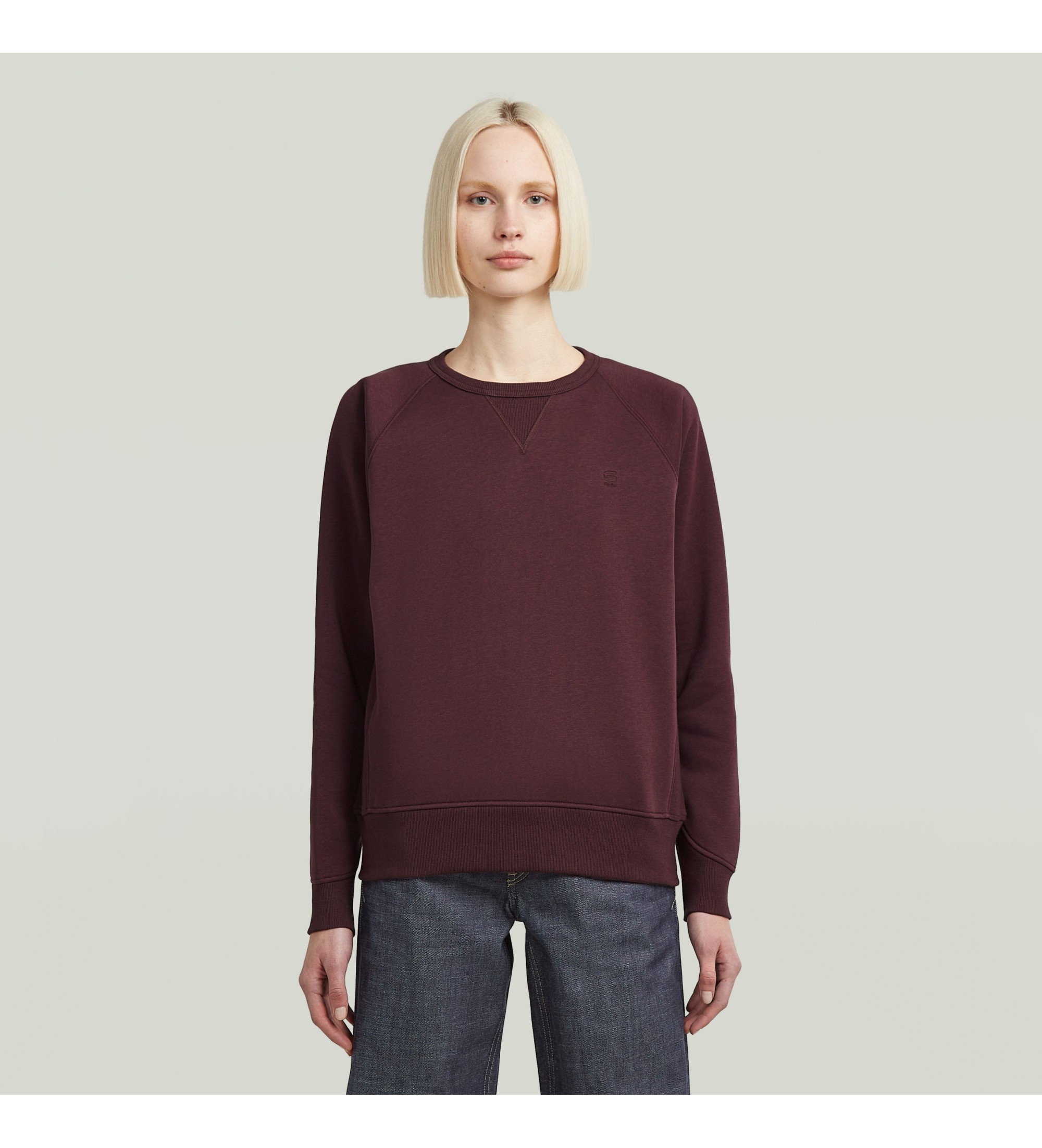 G-Star für Damen. D21253-C235-671 Sweatshirt Premium Core 2.0 kastanienbraun (M), Lässig, Baumwolle