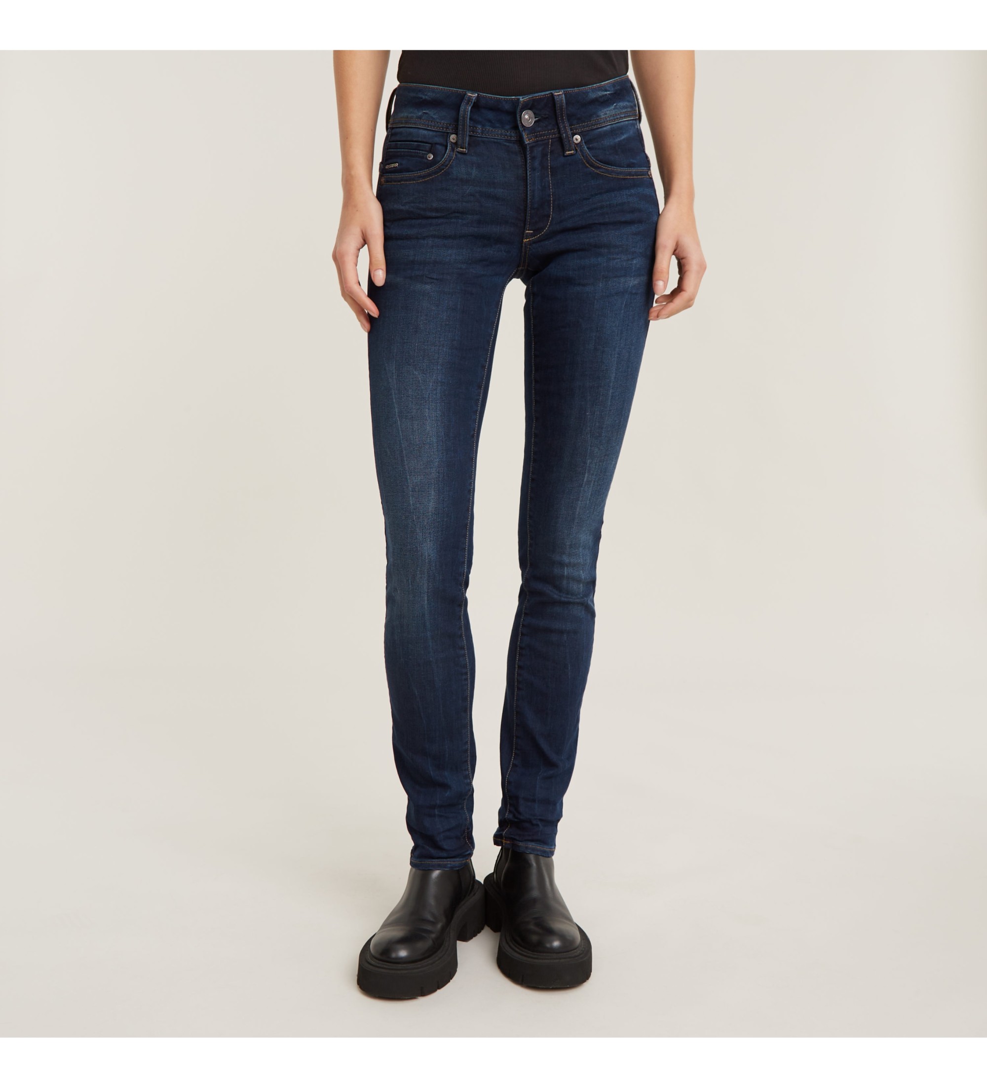 G-Star für Damen. D02153-6553-89 Jeans Midge Straight blau (31/32), Lässig, Baumwolle, Denim