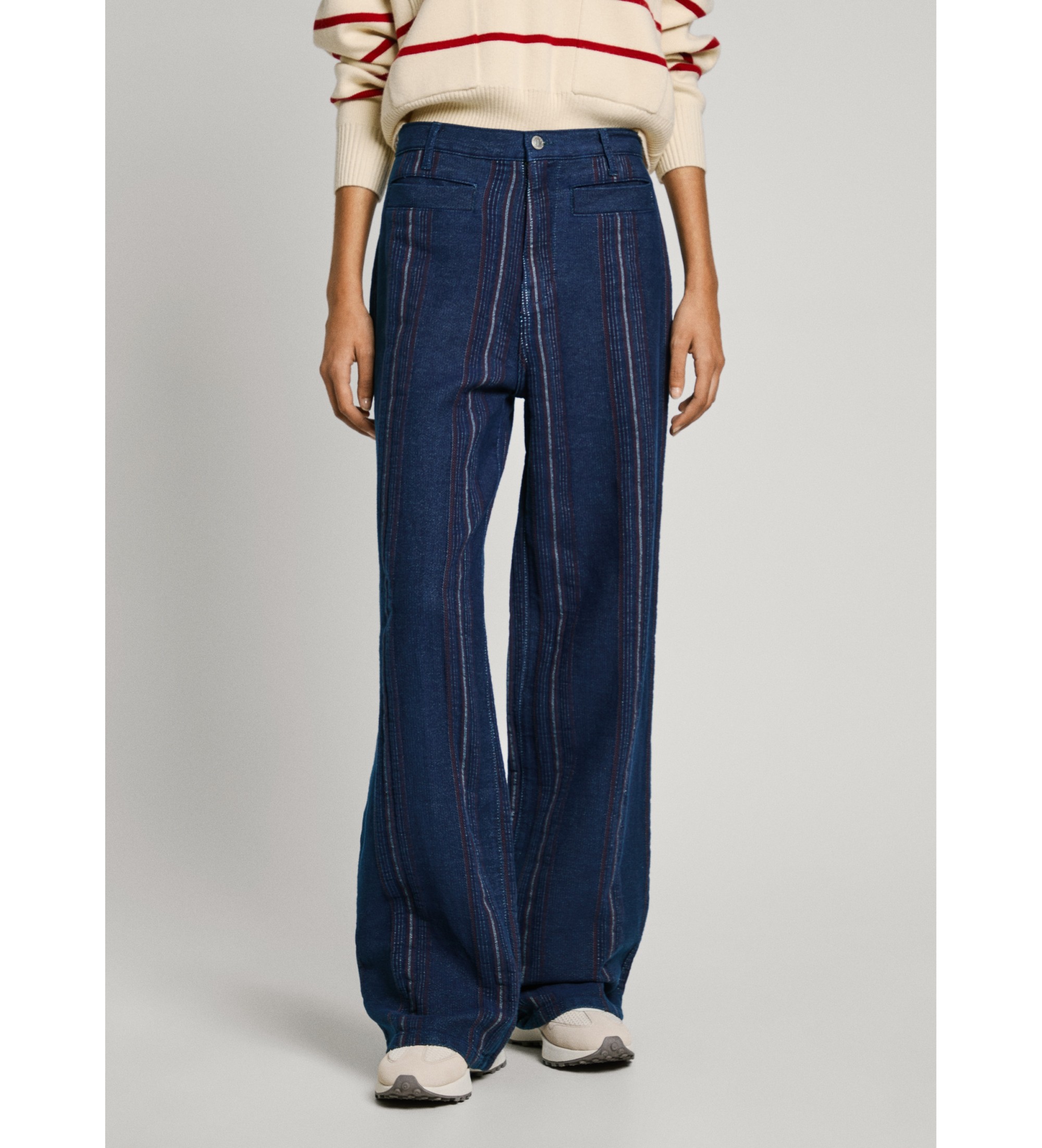Pepe Jeans für Damen. PL204997 Jeans in lockerer Passform Weave blau (30/32), Lässig, Denim, Nachhaltig