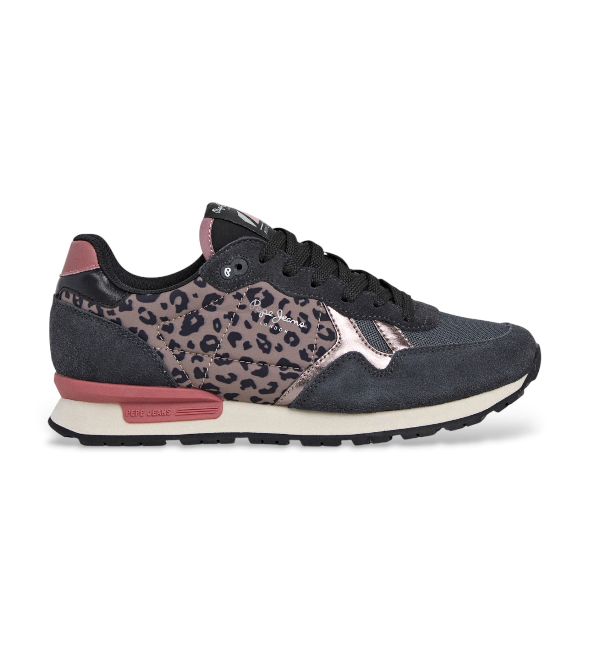 Pepe Jeans für Damen. PLS400018 Brit Master Schuhe schwarz (40), Wohnung, Schnürsenkel, Lässig