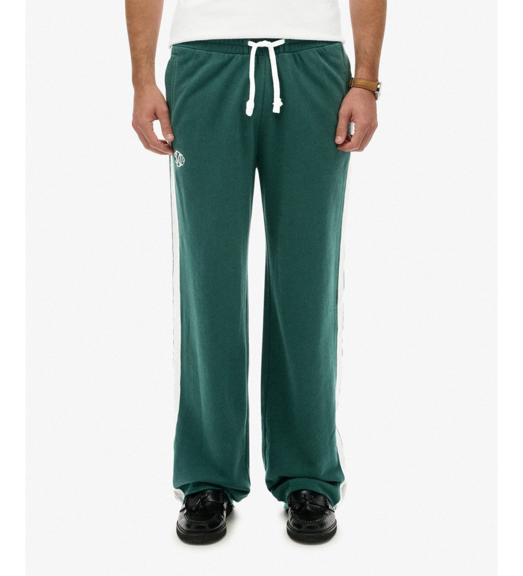 Superdry für Herren. M7011426A Jogger Athletic Fives grüne Hose (S), Lässig, Baumwolle