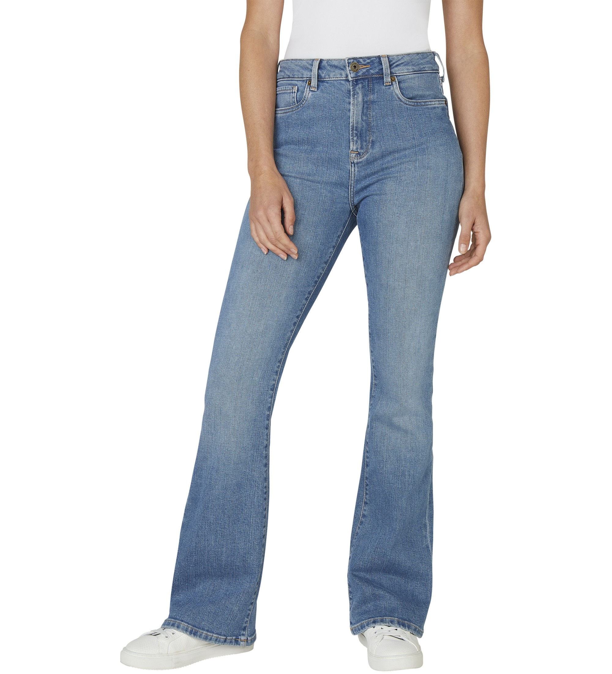 Pepe Jeans für Damen. PL2047333VA Jeans Flare Dion blau (25/30), Lässig, Baumwolle, Denim