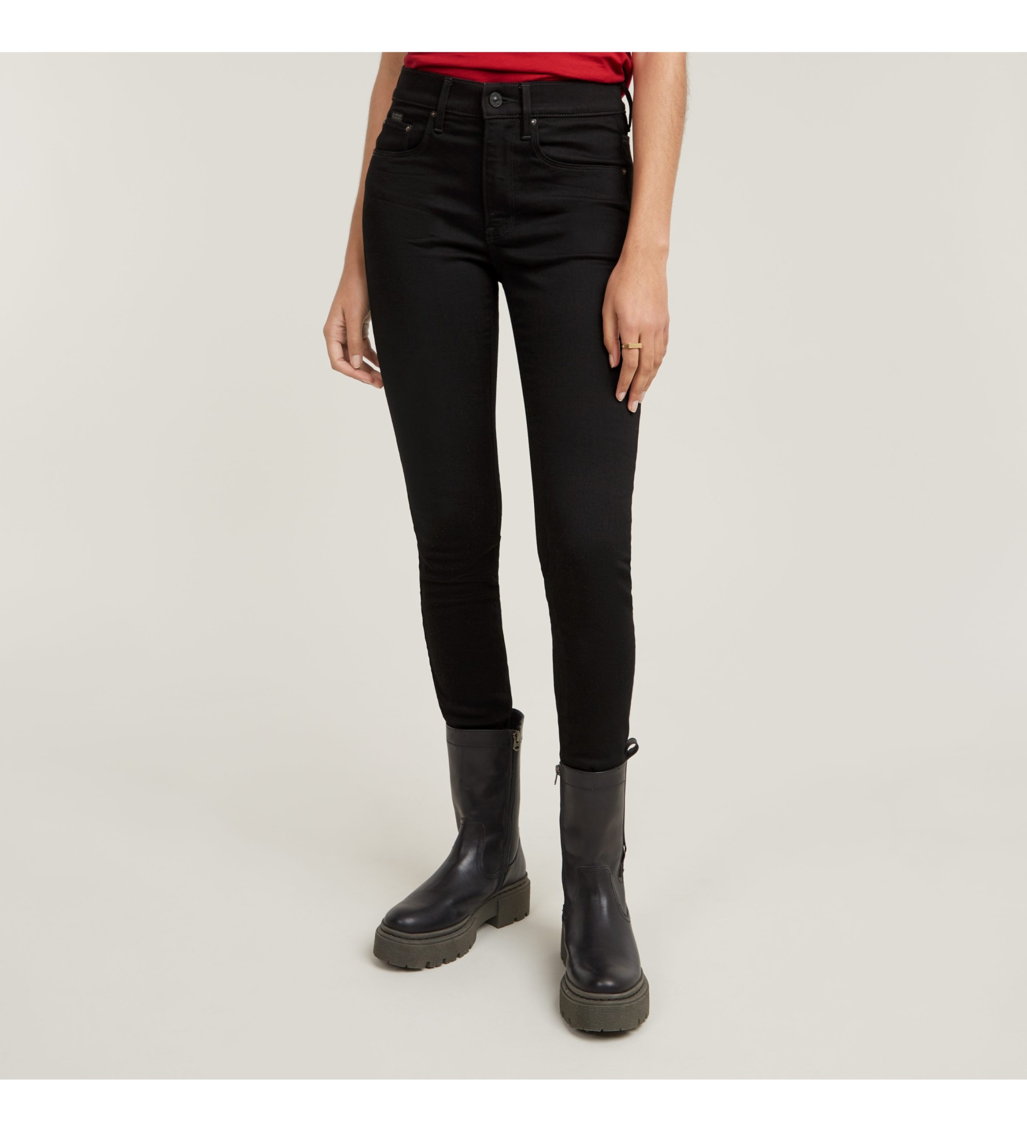 G-Star für Damen. D05175-B964-A810 Jeans 3301 Skinny schwarz (29/32), Lässig, Denim, Nachhaltig, Recycelte Baumwolle