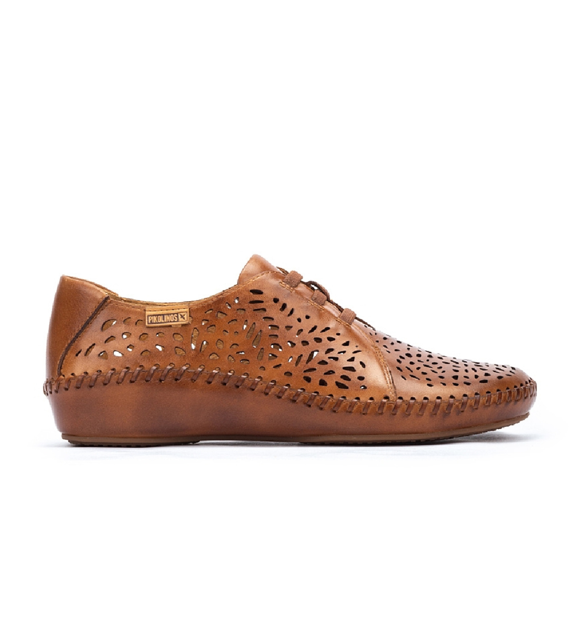 Pikolinos für Damen. 655-4783 P.Vallarta braune Lederschuhe (36), Wohnung, Schnürsenkel, Lässig