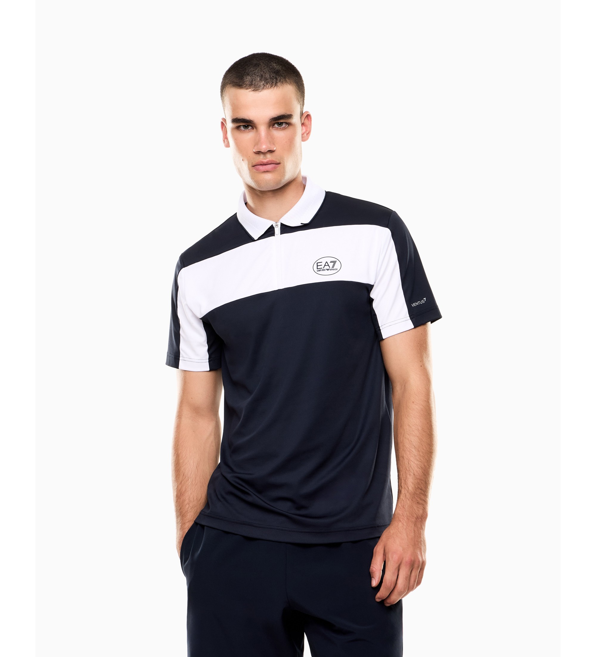 EA7 für Herren. 7M001528_AF22175 Polo Tennis Pro blau (3XL), Sportlich, Polyester, Kurzarm