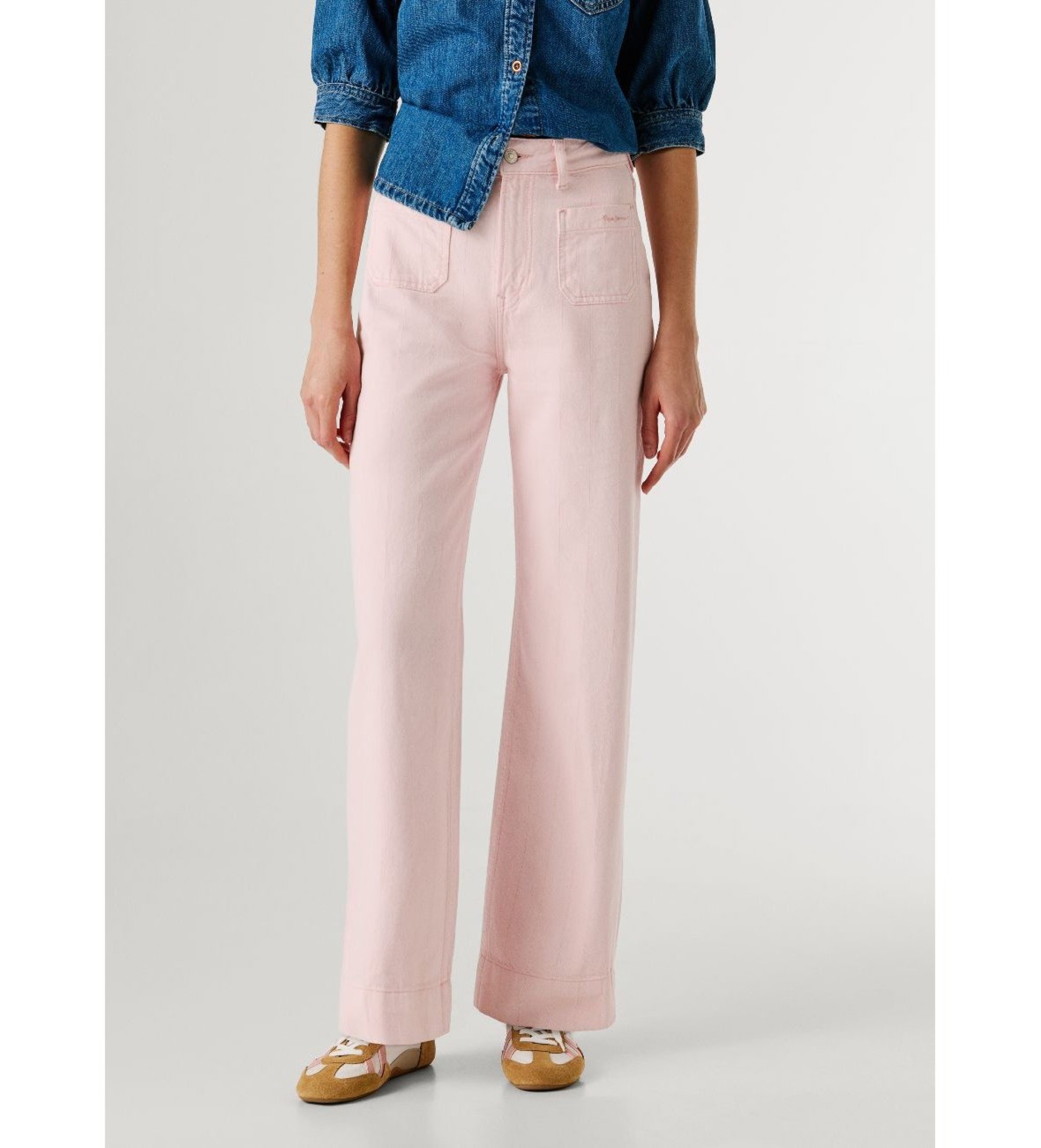 Pepe Jeans für Damen. PL20510170S1 Gerade Lexa-Hose rosa (32/30), Lässig, Baumwolle