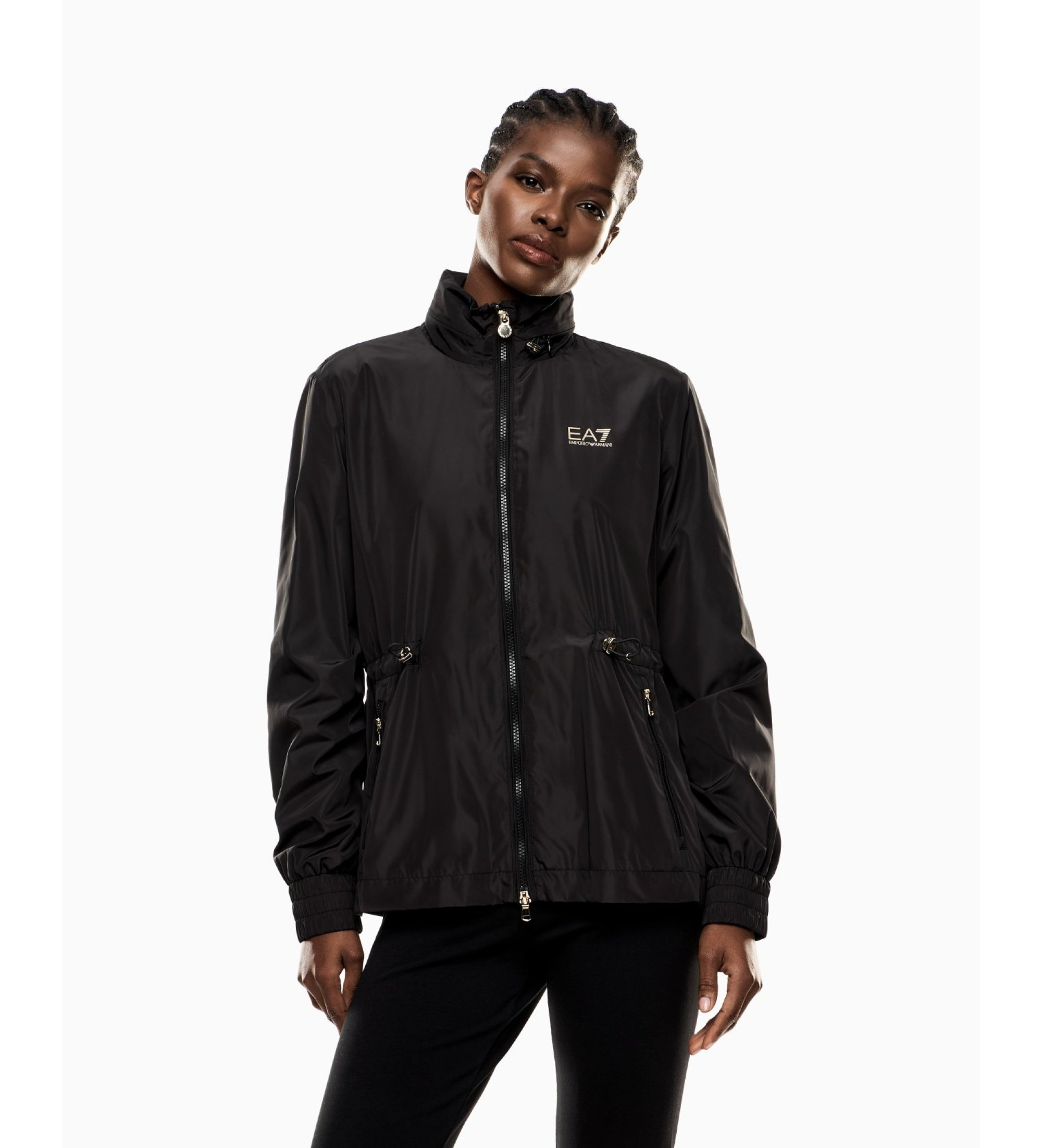 EA7 für Damen. 7W000471_AF12454 Nylonjacke Core Lady schwarz (S), Lässig, Sportlich, Multisport, Polyester