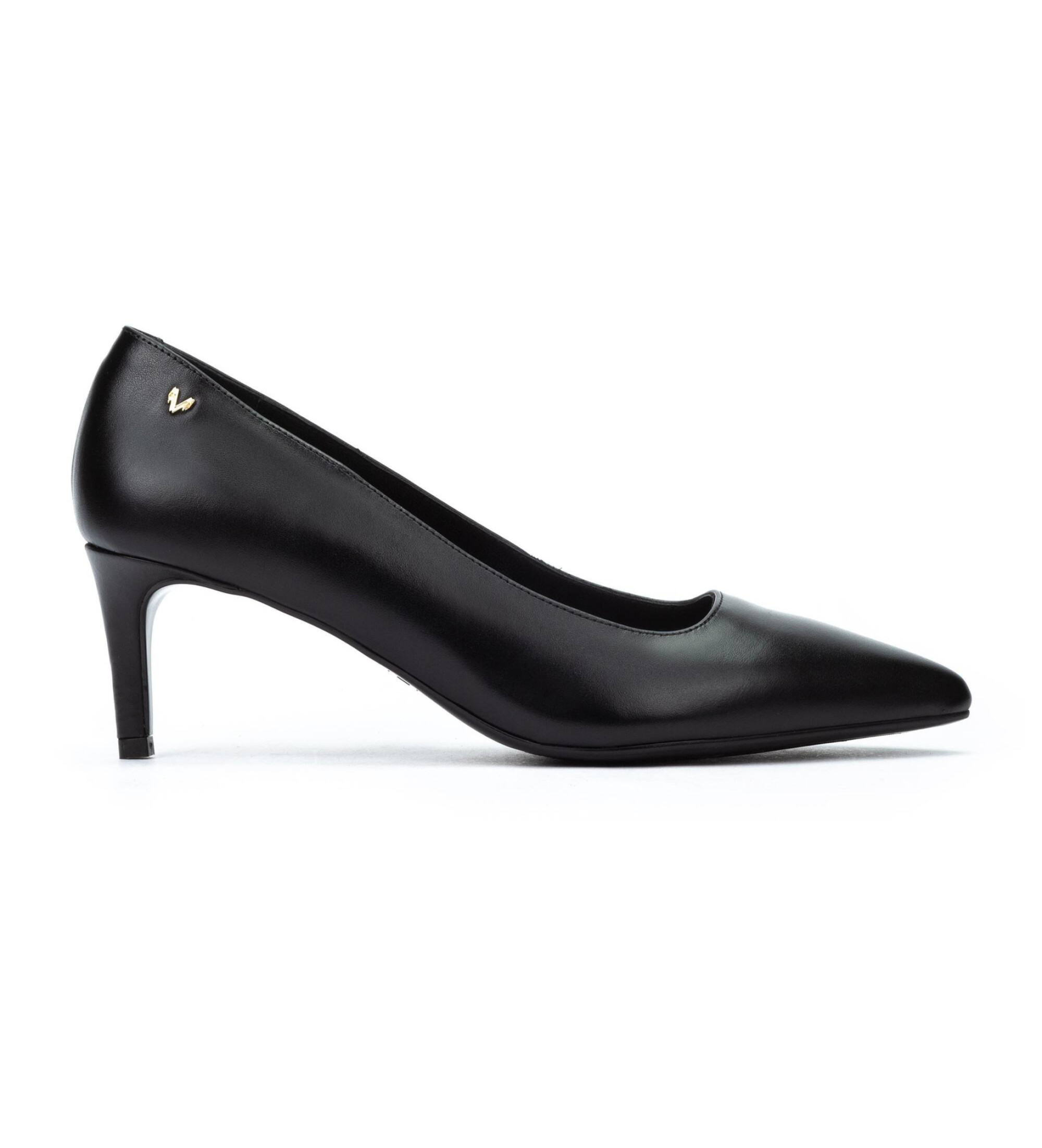 Martinelli für Damen. 1749-B247K Schwarze Lederschuhe von Fonte (35), 5 bis 8 cm, Keine, Lässig, Party, Klassisch