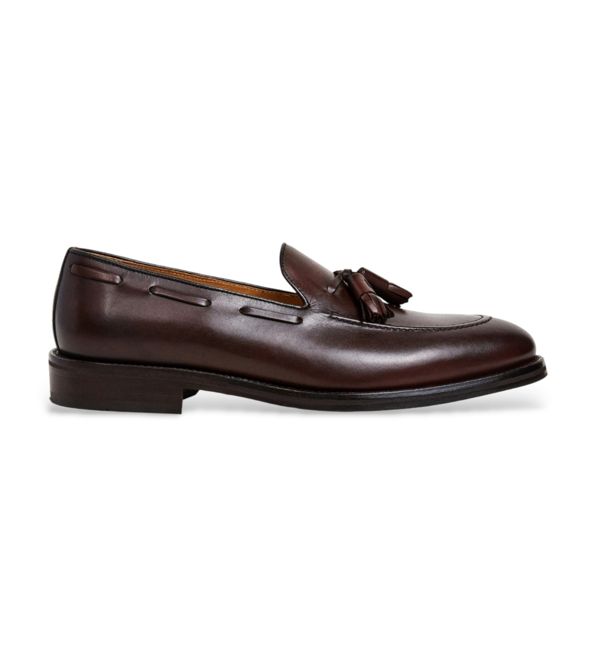 Hackett London für Herren. HMS200061 Mayfar Crust braune Lederschuhe (42), Wohnung, 1 bis 3 cm, Keine, Lässig, Klassisch