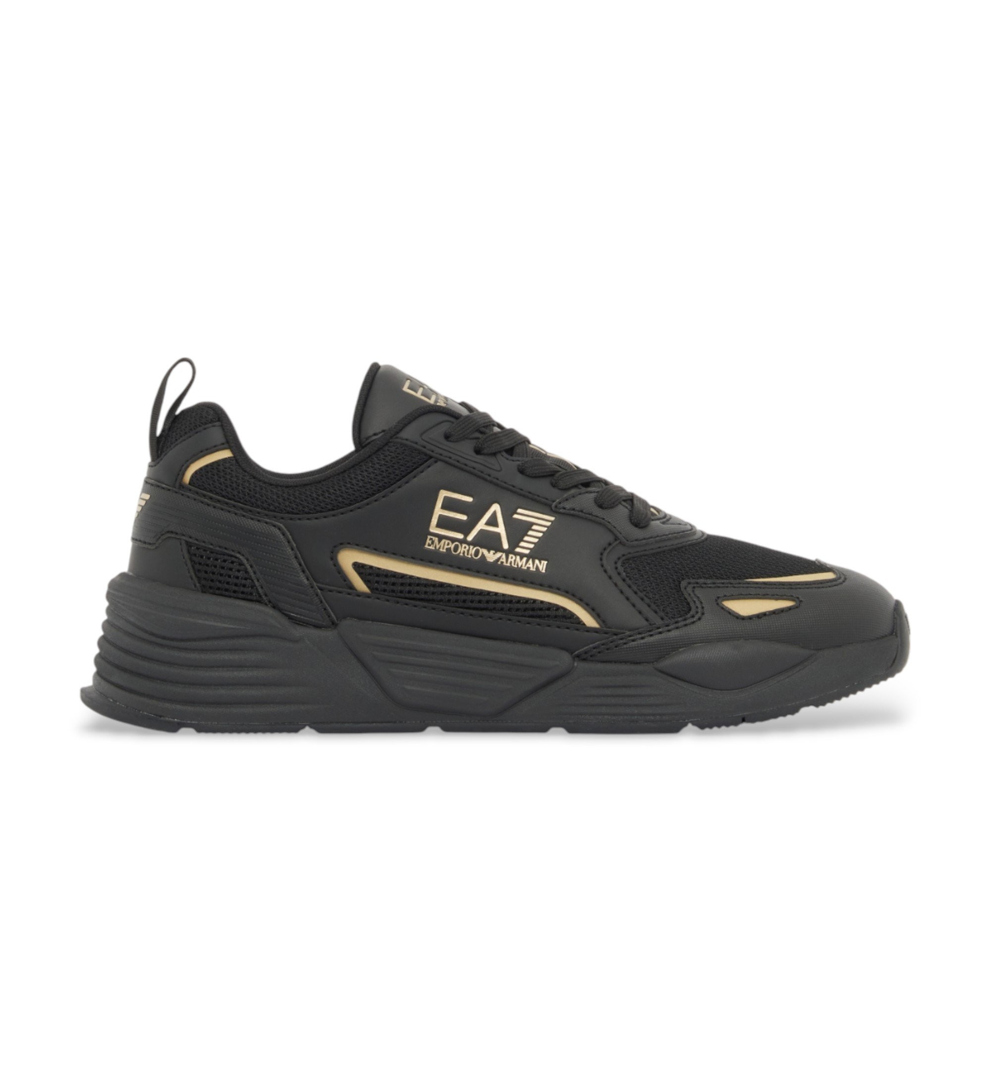 EA7 Unisex. 7X000308_AF18447 Turnschuhe Ace Runner Neu schwarz (40), Wohnung, Keine, Lässig, Sportlich
