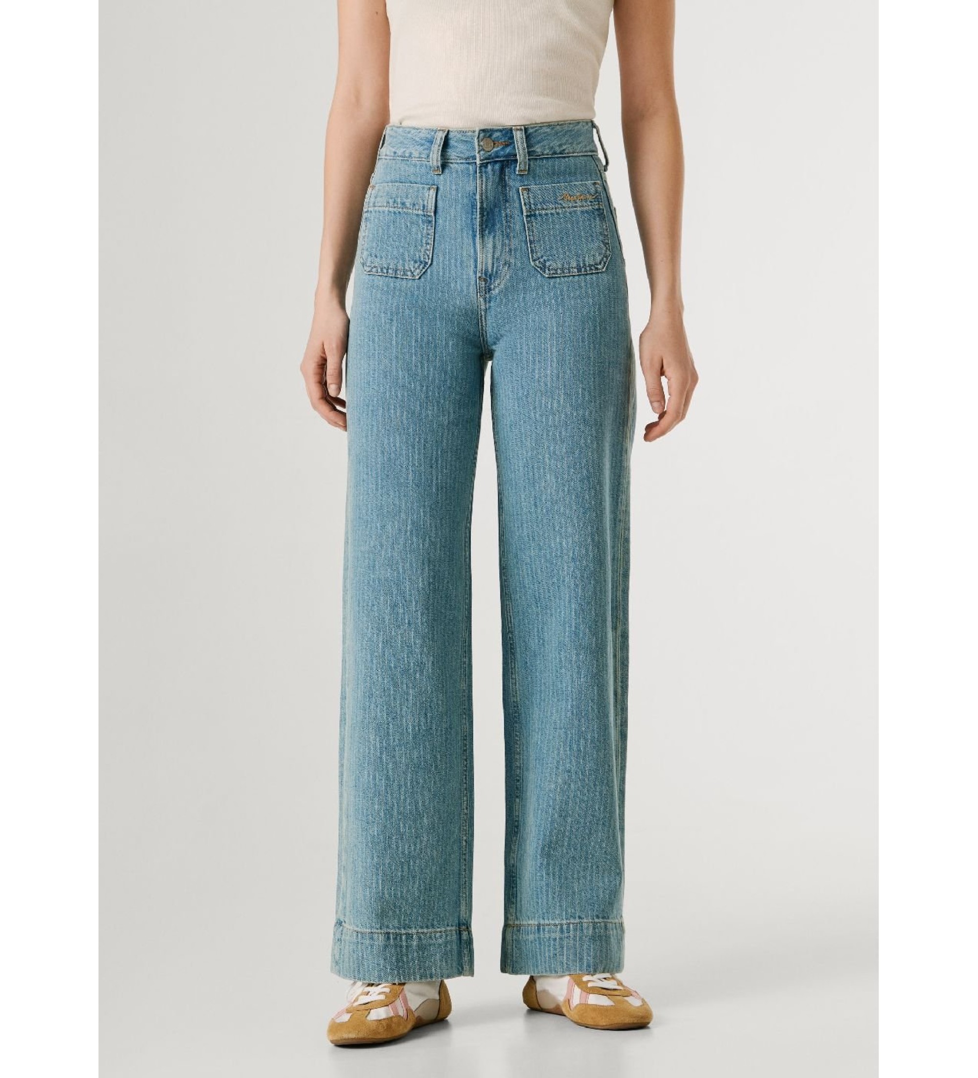 Pepe Jeans für Damen. PL20510173V4 Jeans Gerade Lexa blau (28/30), Lässig, Baumwolle, Denim