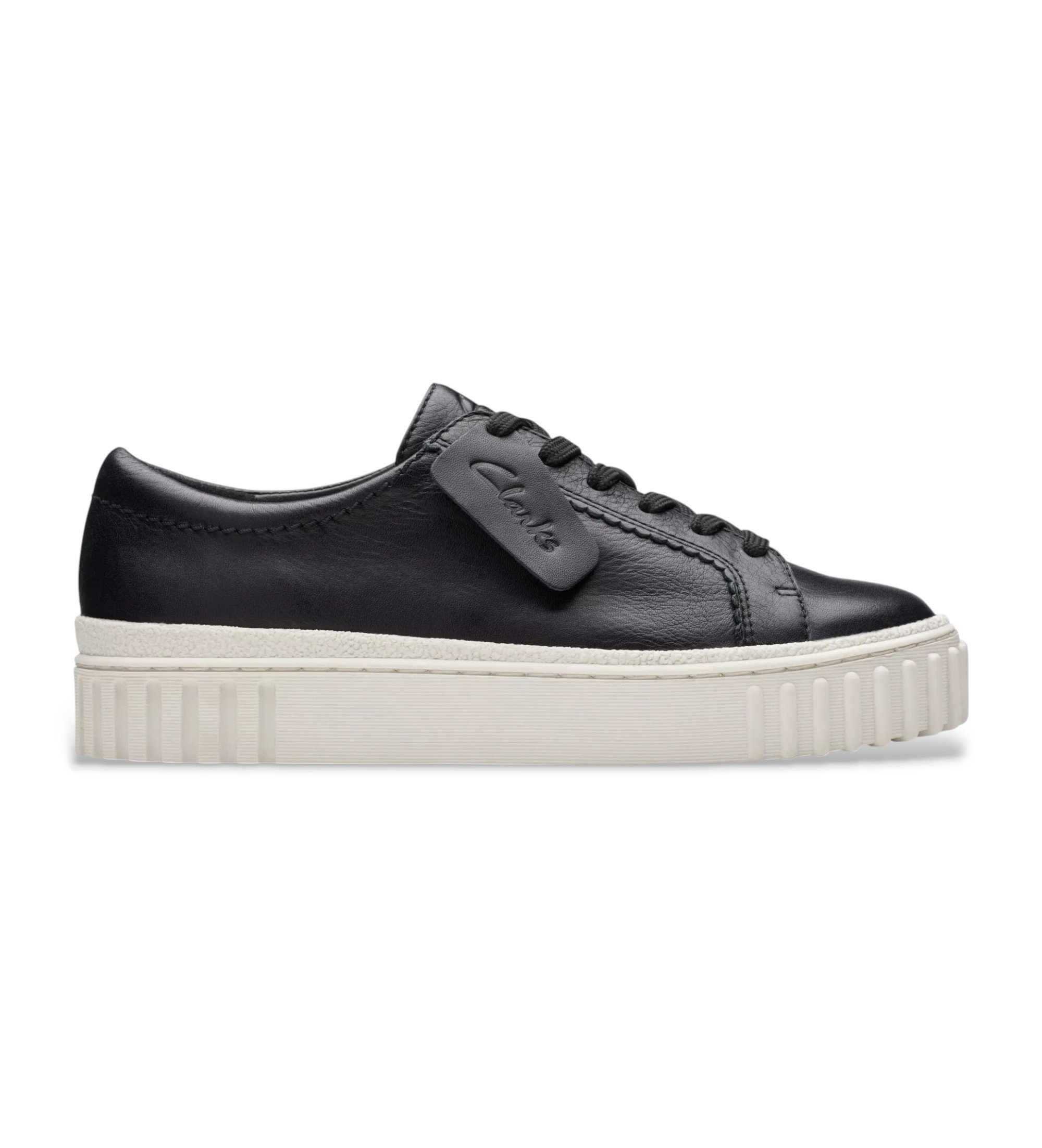 Clarks für Damen. 26176436 Mayhill Walk Lederschuhe schwarz (39), 3 bis 5 cm, Schnürsenkel, Lässig