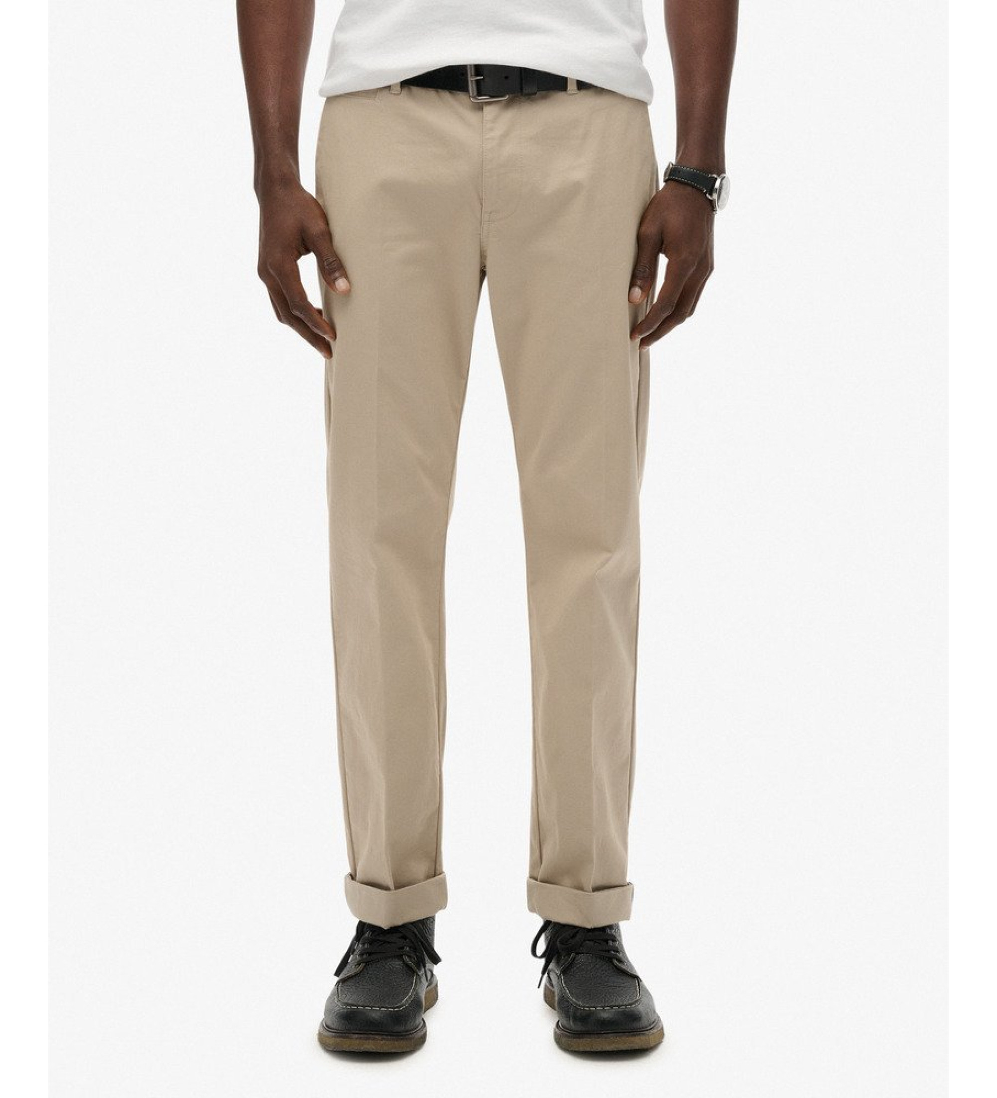 Superdry für Herren. M7011418A Premium Regular Regular Beige Chino-Hose (31/32), Lässig, Baumwolle