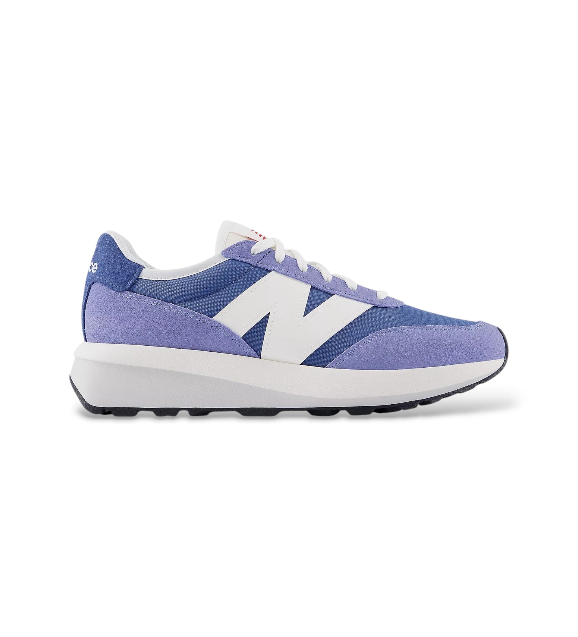New Balance Unisex. U370V1_LI Leder Sneakers 370 blau (42), Wohnung, Schnürsenkel, Lässig
