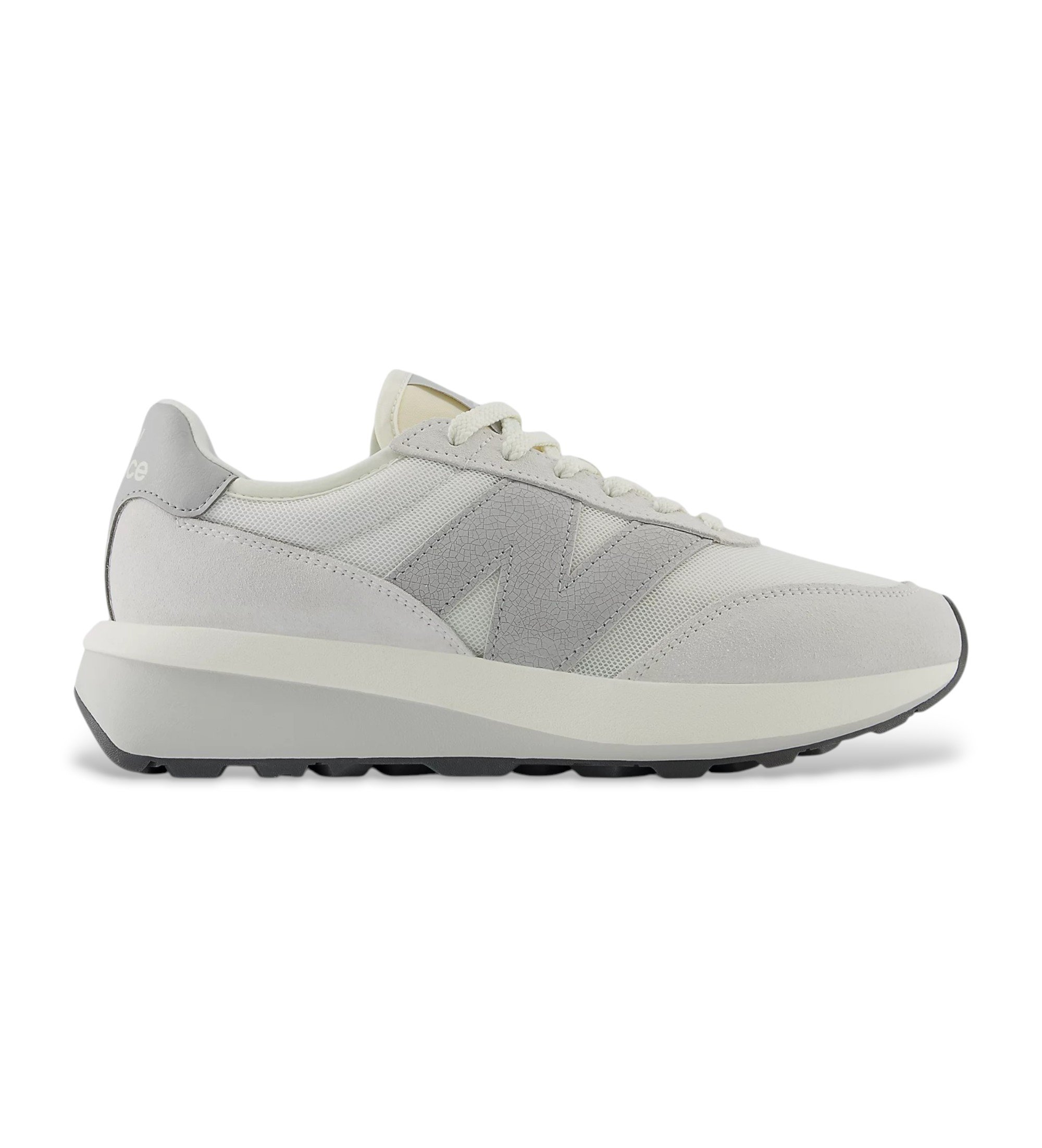New Balance Unisex. U370V1 Leder Sneakers 370 weiß (37.5), 1 bis 3 cm, Schnürsenkel, Lässig