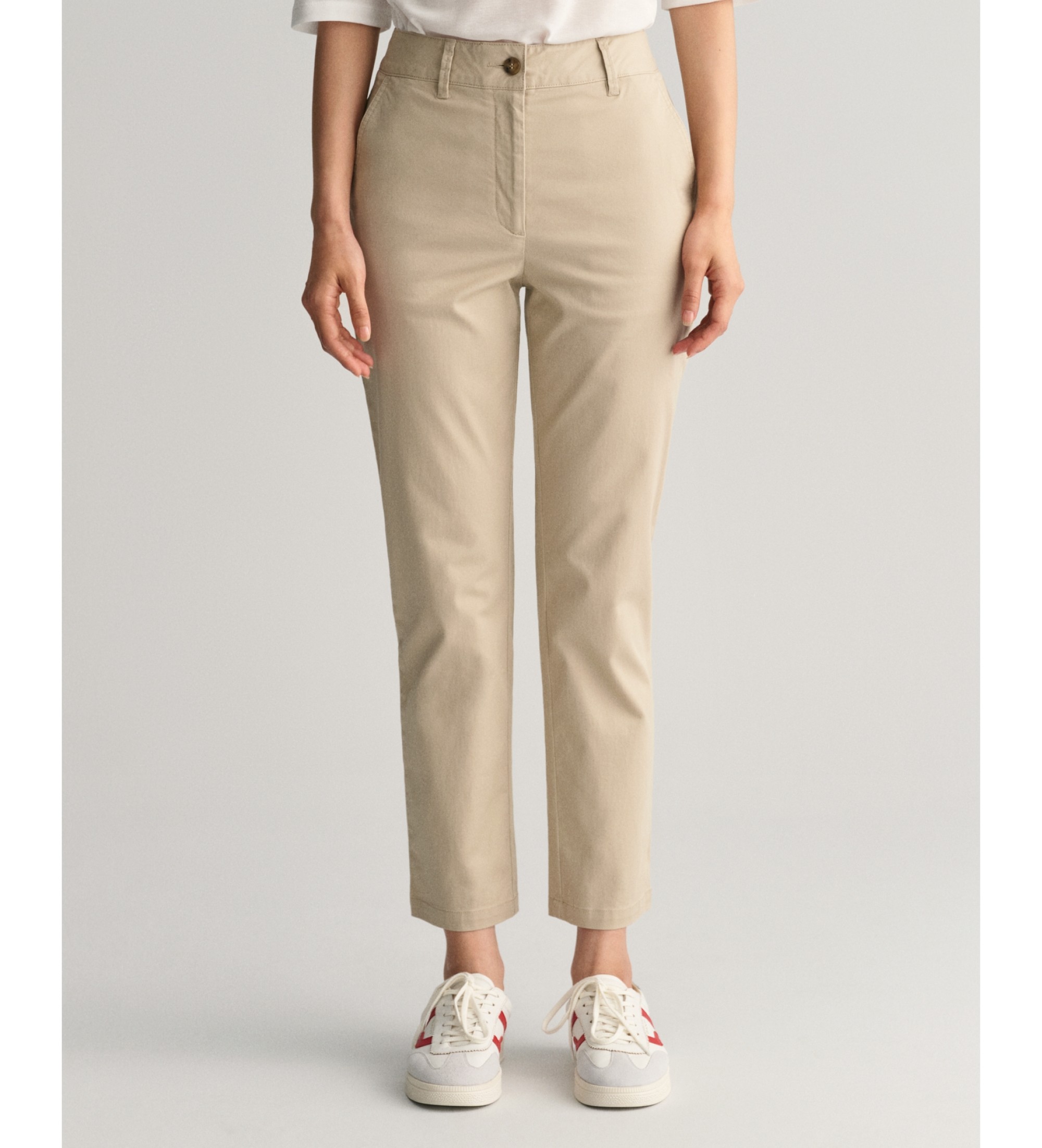 Gant für Damen. 4150261 Slim Fit Chino Hose beige (38), Lässig, Baumwolle