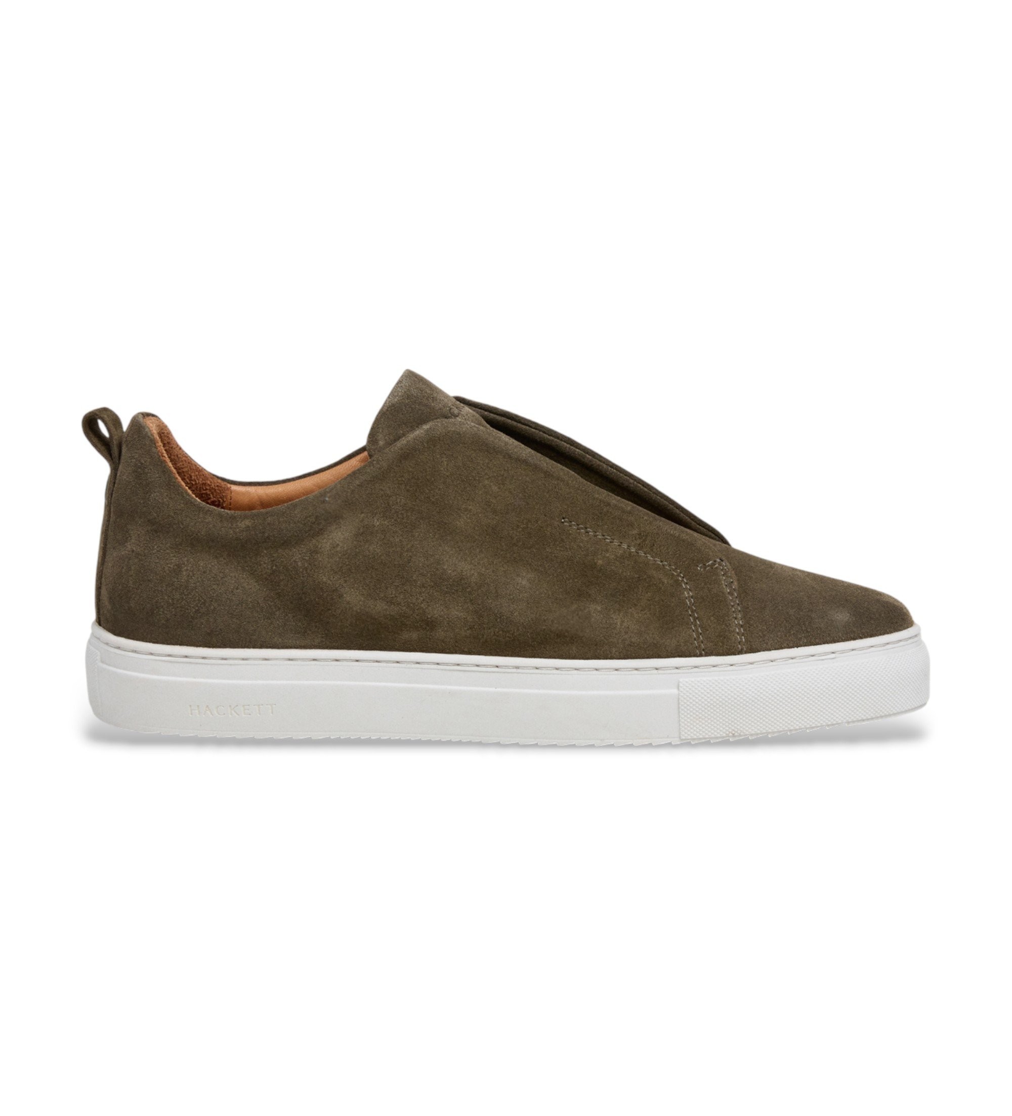 Hackett London für Herren. HMS200098 Vision grüne Lederturnschuhe (42), 1 bis 3 cm, Nobuck, Keine, Lässig