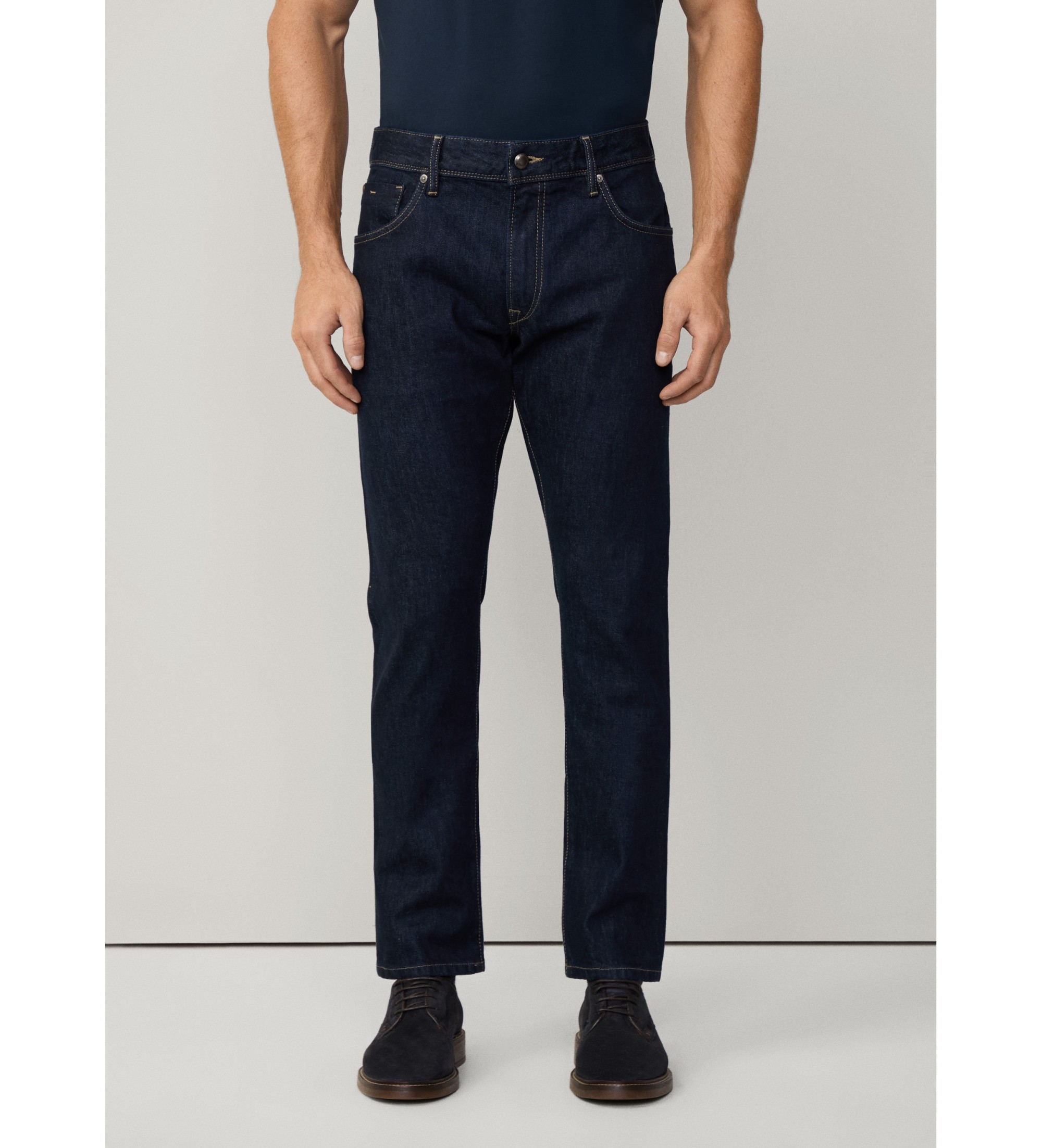 Hackett London für Herren. HM212715 Selvedge Rinse Denim Blue Jeans (34/32), Blau, Lässig, Baumwolle