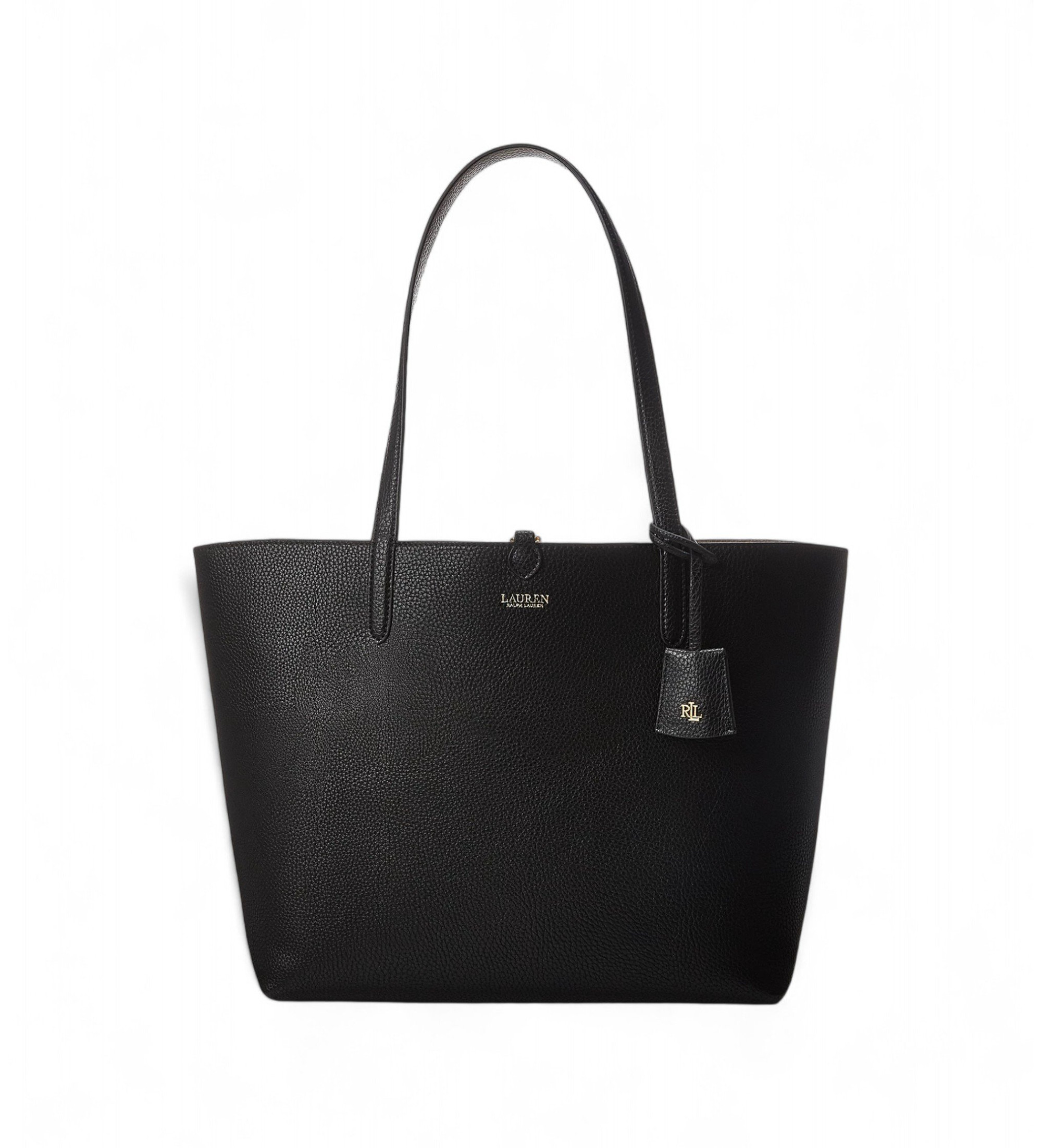 Lauren Ralph Lauren für Damen. 431795329001 Reversible Tote Medium Wendetasche schwarz (OSFA), Lässig, Polyurethan