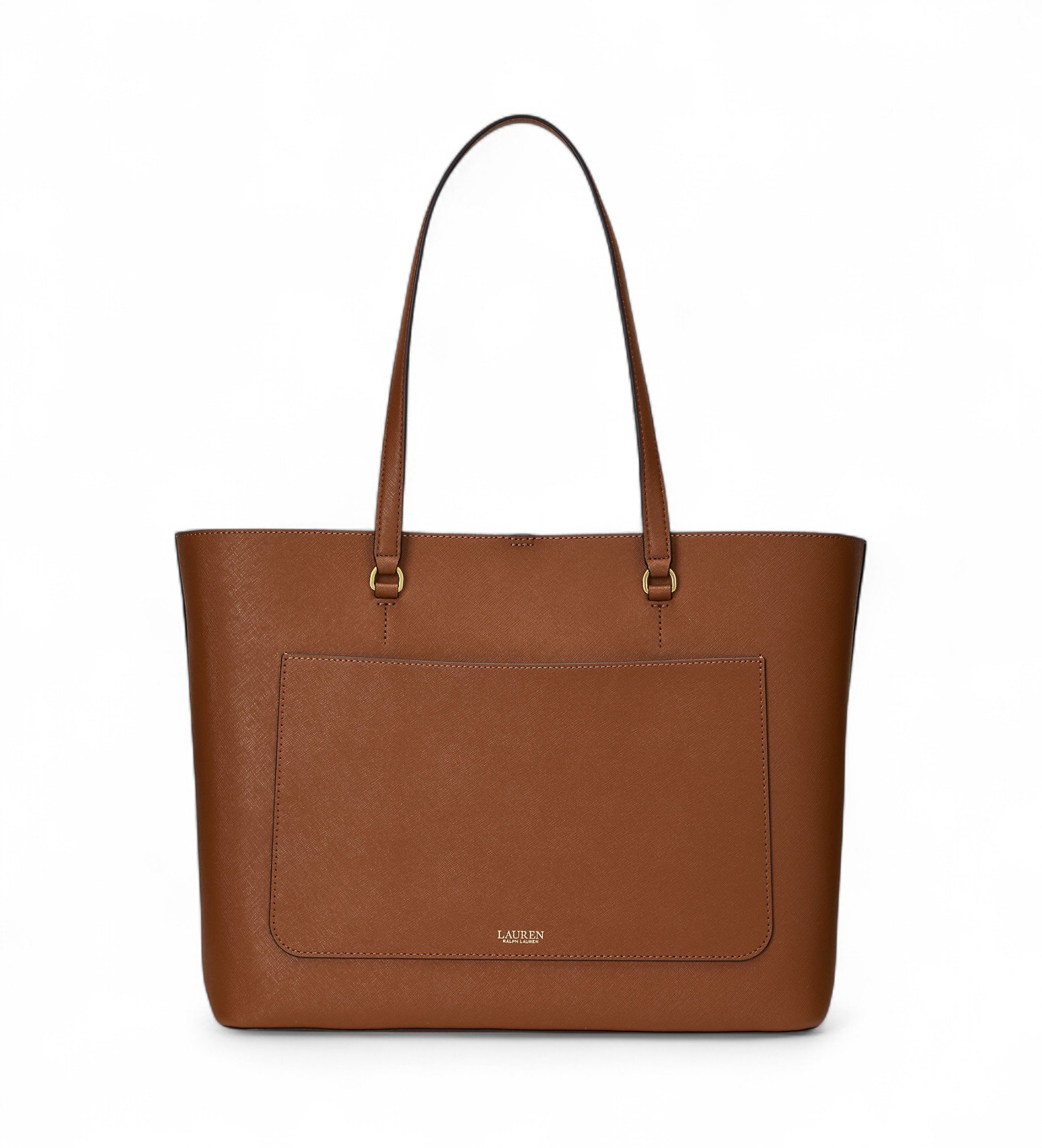 Lauren Ralph Lauren für Damen. 431911655002 Karly braune Crossbody-Tragetasche aus Leder (OSFA), Lässig