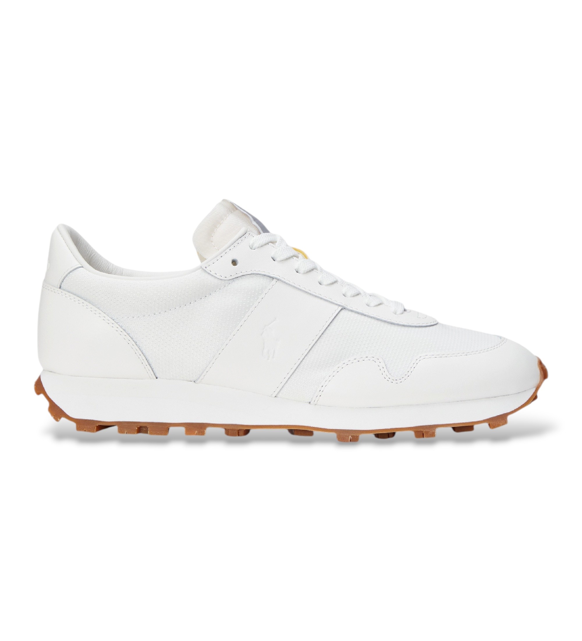 Polo Ralph Lauren für Herren. 804956686001 Leder-Sneaker Trail 125 weiß (37), Wohnung, Schnürsenkel, Lässig