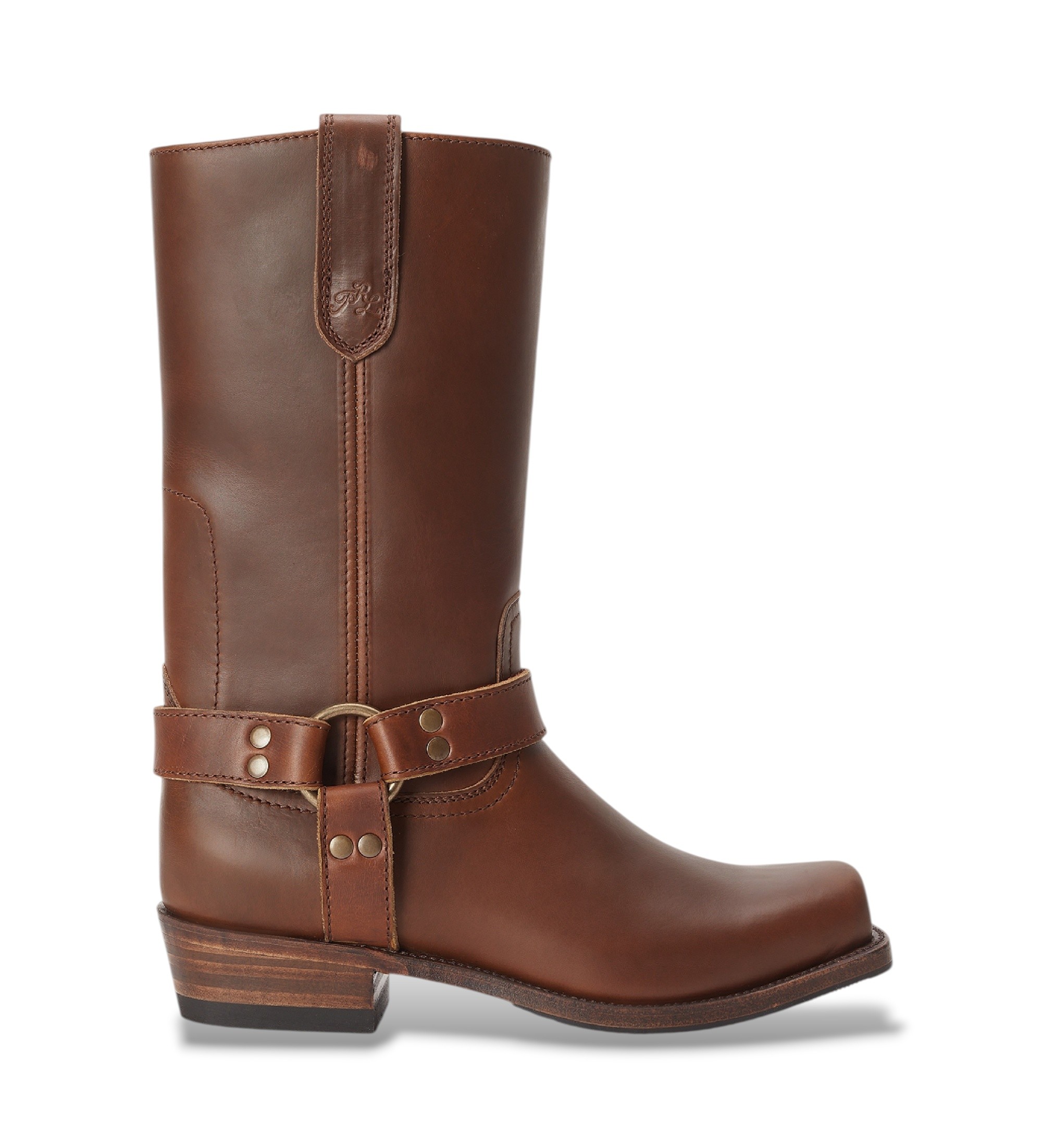 Polo Ralph Lauren für Damen. 818963404001 Hohe Lederstiefel braun (38.5), 1 bis 3 cm, Keine, Lässig