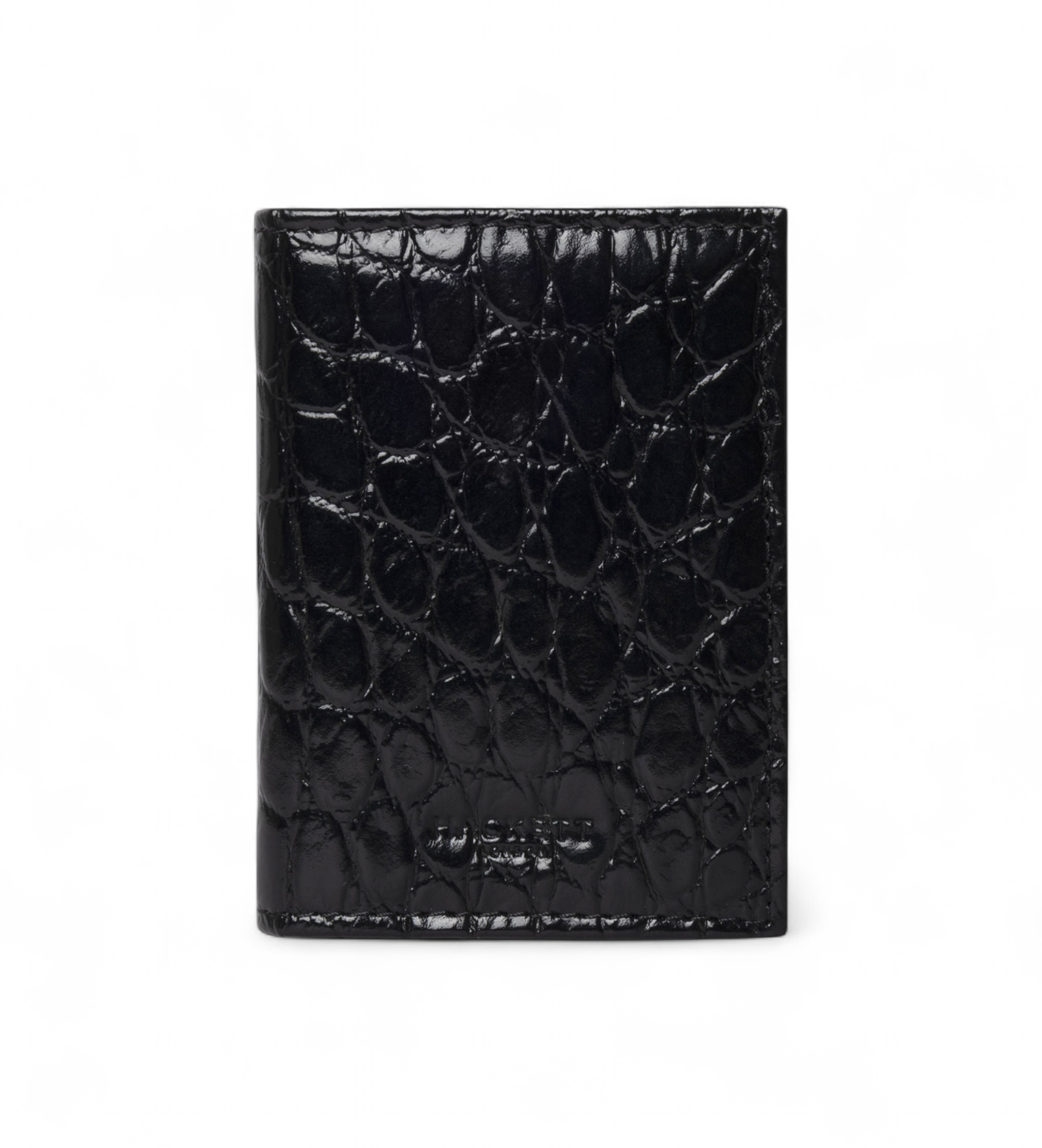 Hackett London für Herren. HM413580 Schwarzes Croc Portemonnaie (OSFA), Lässig, Leder