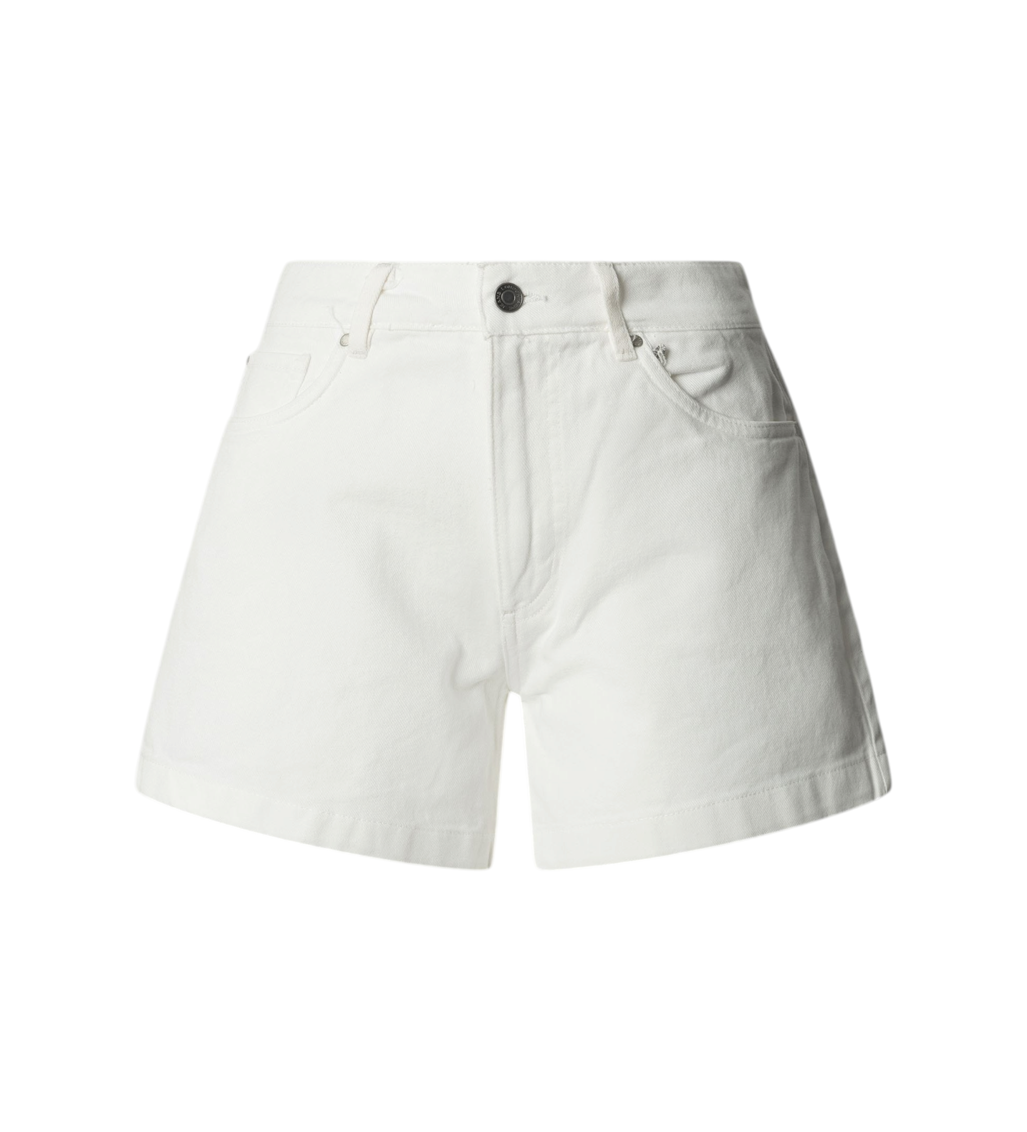 Pepe Jeans für Damen. PL8000020 Shorts Hohe Taille A Linie Fabiola weiß (L), Lässig, Baumwolle