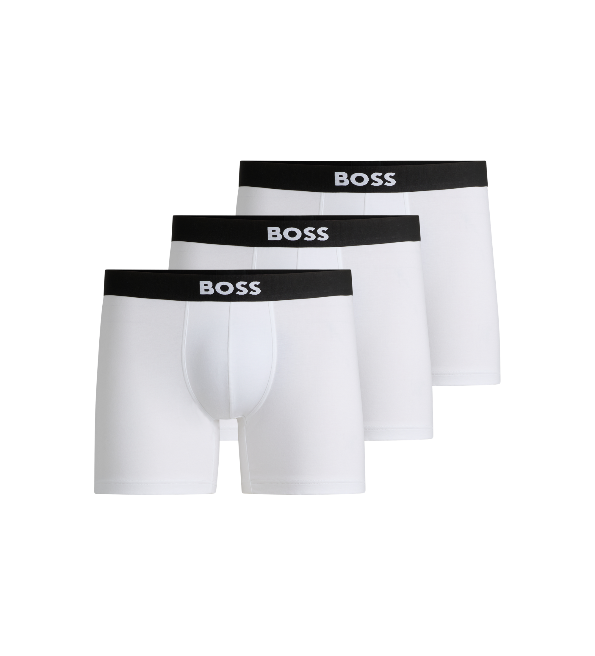 BOSS für Herren. 50544272 Set 3 Boxershorts One weiß (M), Heimtextilien, Baumwolle