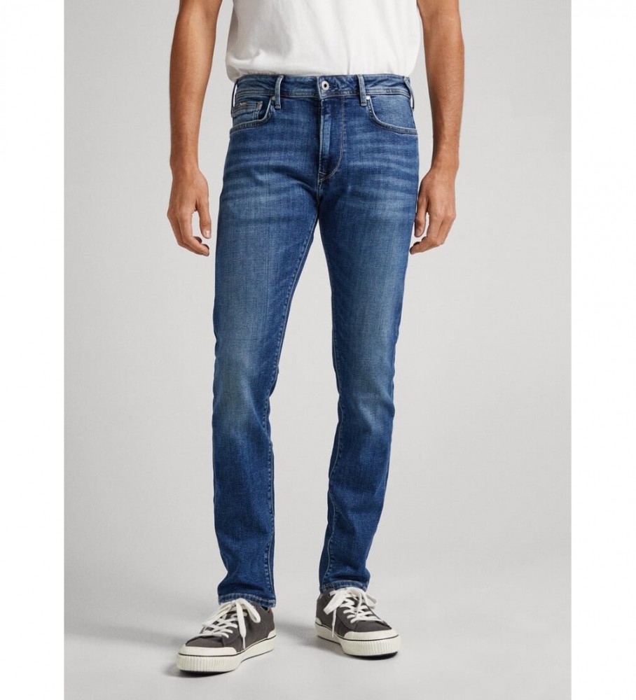 Pepe Jeans für Herren. PM206326HS6 Jeans Stanley blau (33/32), Lässig, Baumwolle, Denim, Nachhaltig