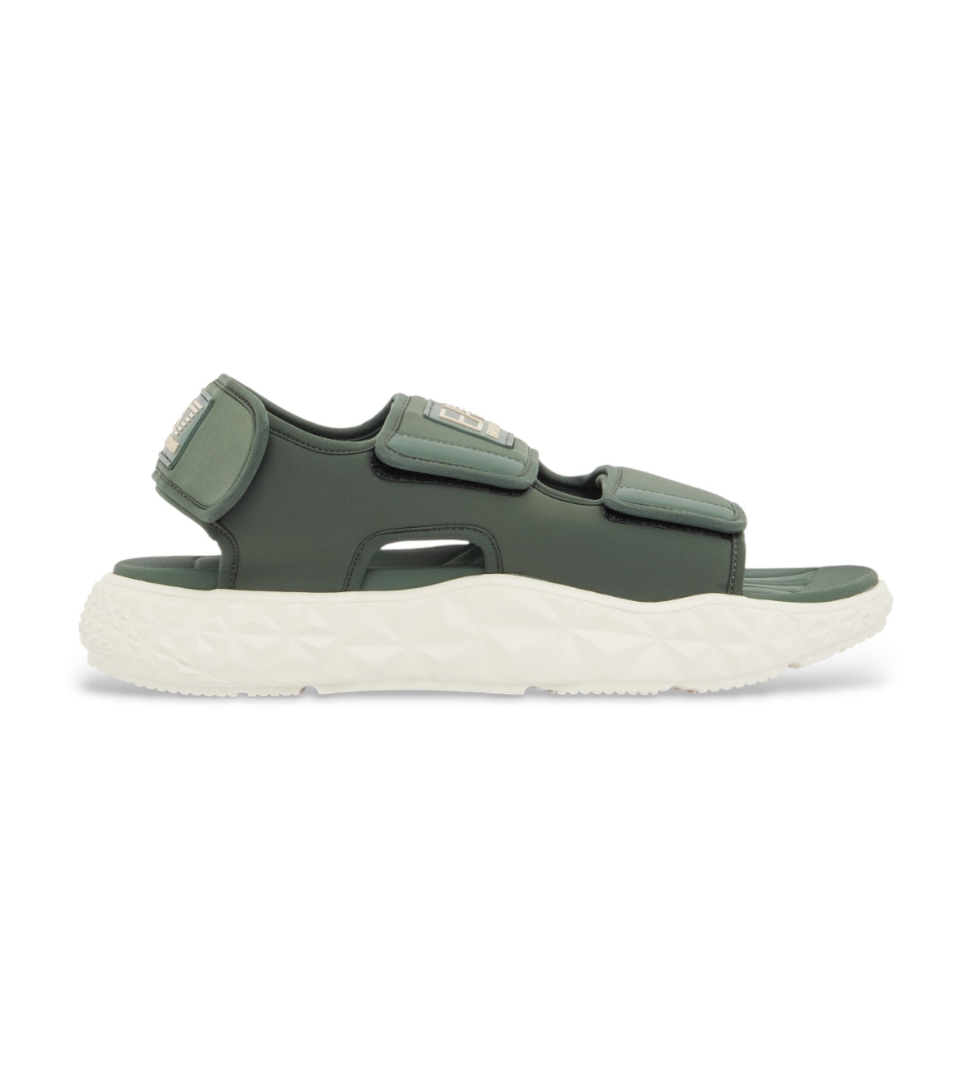 EA7 Unisex. 7X000667_AF23654 Wassersport Kombat Sandalen grün (44), Wohnung, Klettverschluss, Lässig