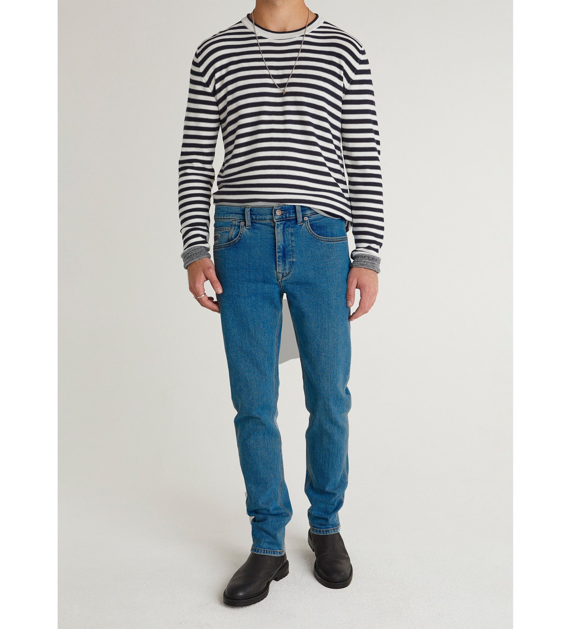 Pepe Jeans für Herren. PM20839884CB Blaue Slim-Fit-Jeans von Hatch (34/30), Lässig, Baumwolle, Denim