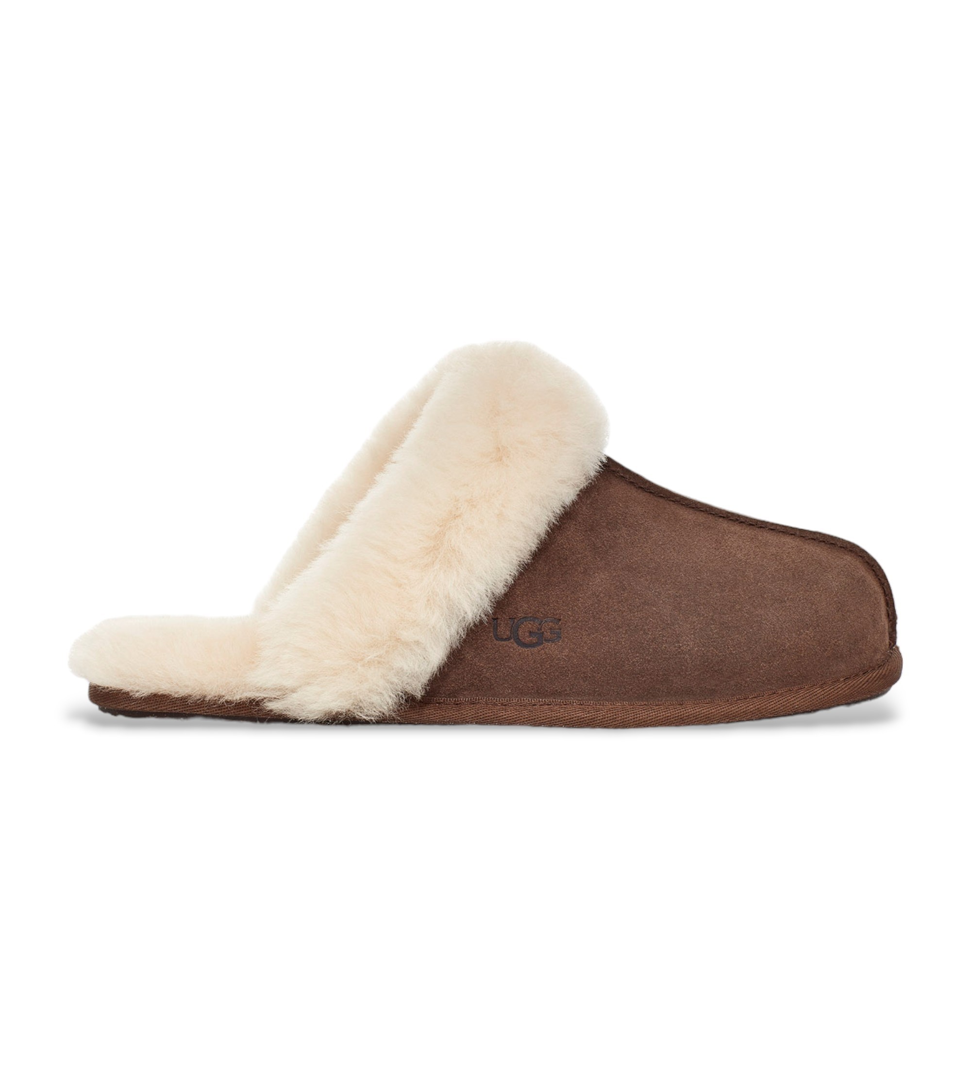 UGG für Damen. 1106872 Scuffette II Lederhausschuhe braun (36), Wohnung, Spaltleder, Keine, Heimtextilien