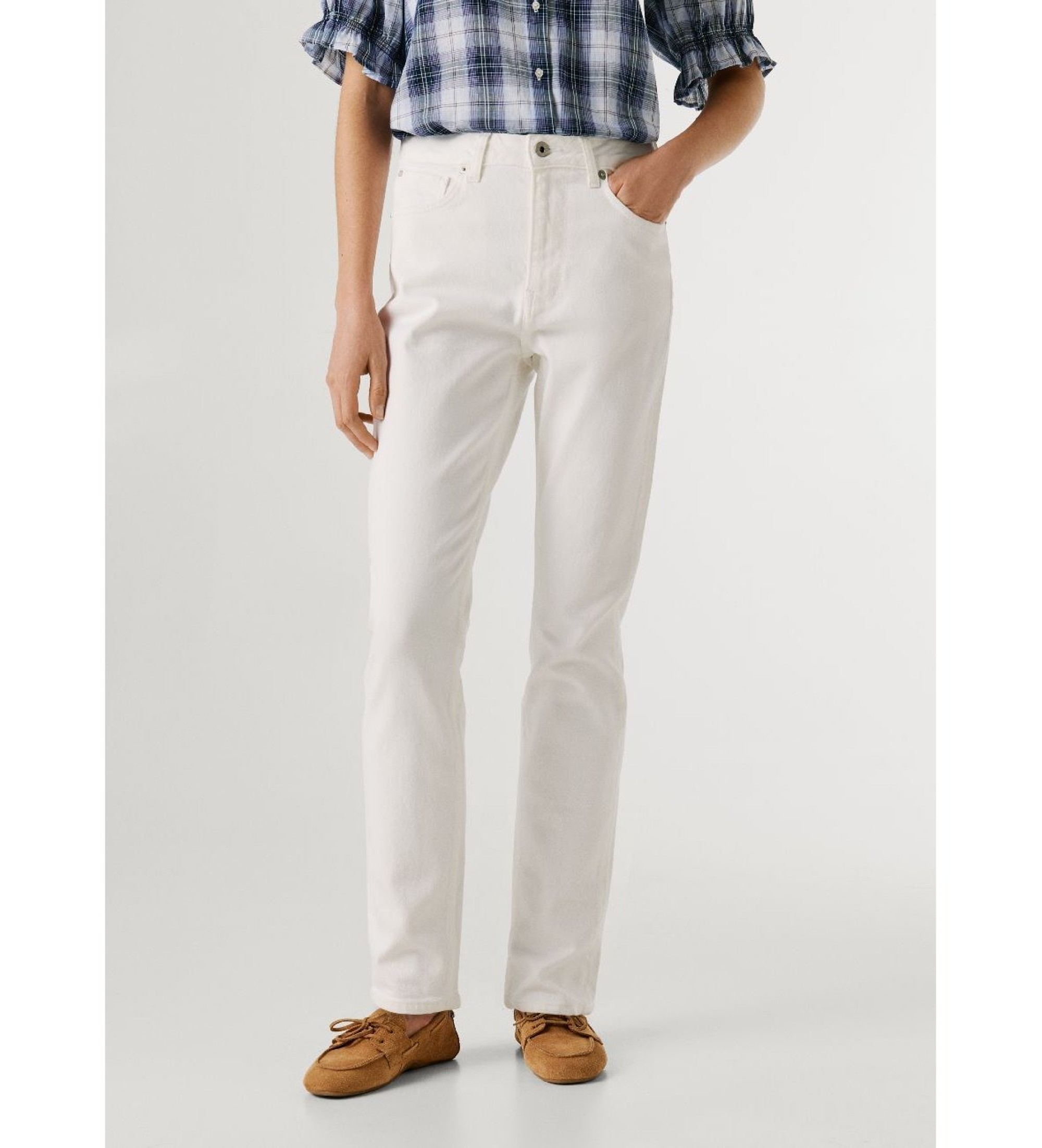 Pepe Jeans für Damen. PL20459181CA Weiße Hose von Violet (28/32), Lässig, Baumwolle
